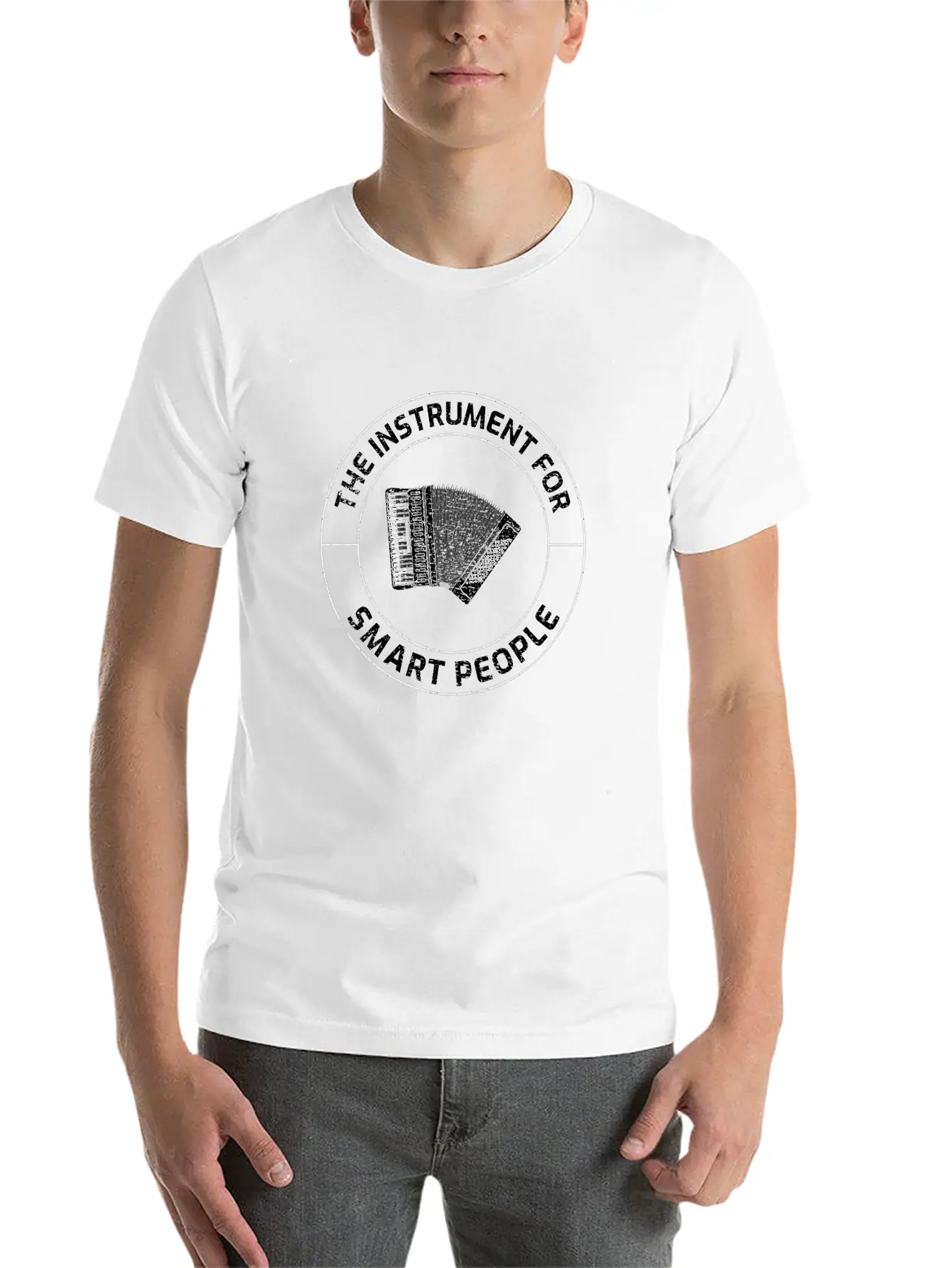 Accordion Polka Music Musician Musical Instrument Modern Fit Casual T-Shirt – Clean And Versatile Design
