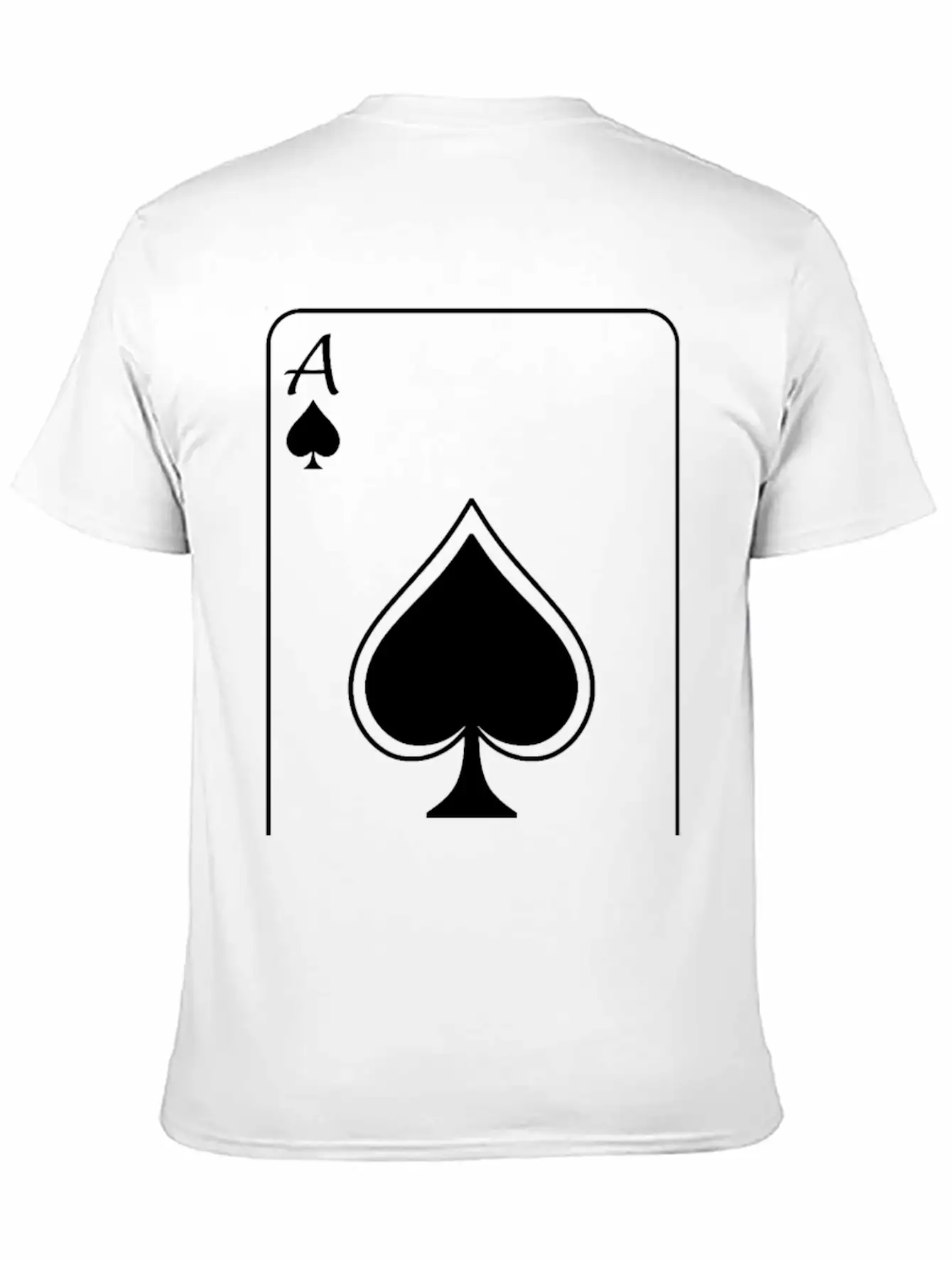 Ace - White Unisex Casual T-Shirt – Clean Design For Daily Comfort