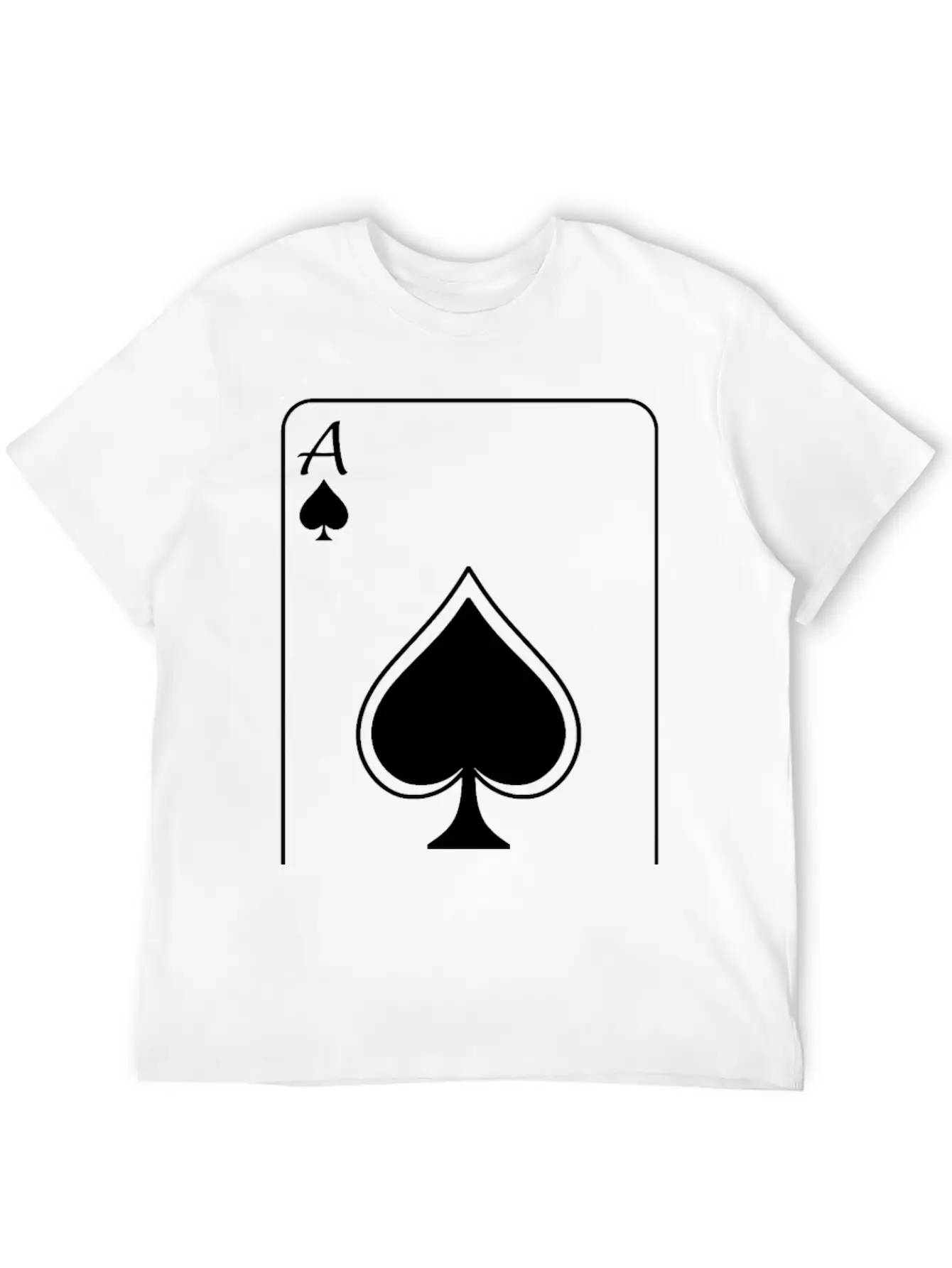 Ace - White Unisex Casual T-Shirt – Clean Design For Daily Comfort