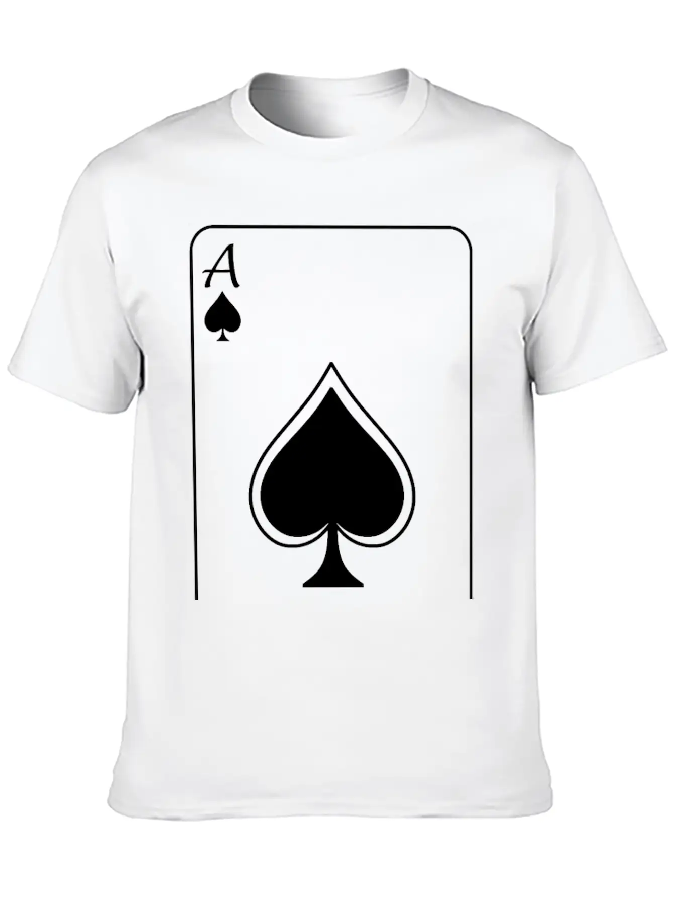 Ace - White Unisex Casual T-Shirt – Clean Design For Daily Comfort