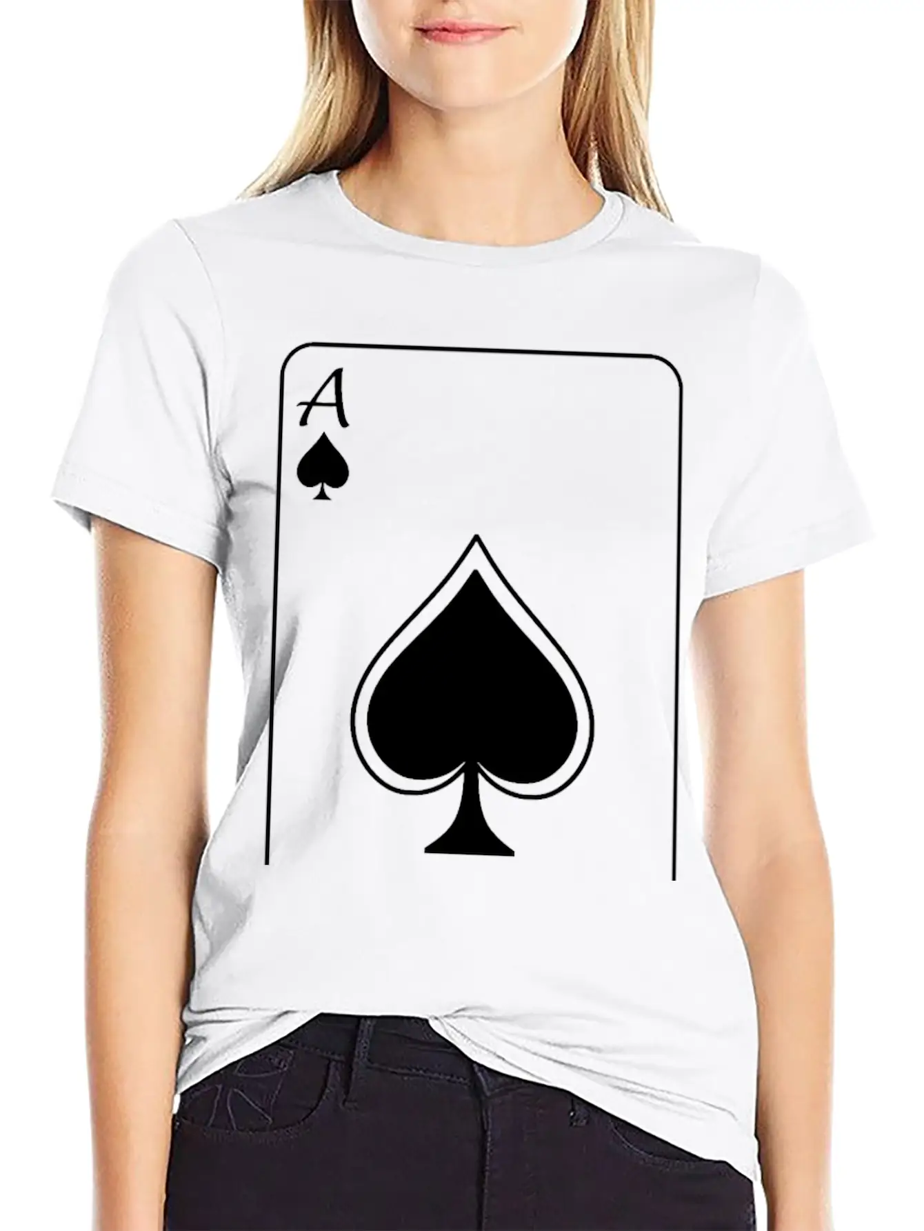 Ace - White Unisex Casual T-Shirt – Clean Design For Daily Comfort