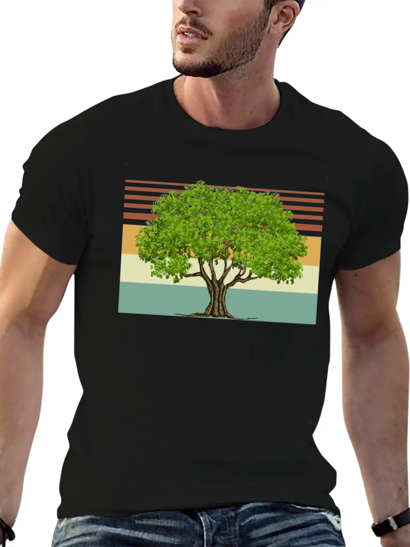 Acorn Tree Matching Lightweight Cotton T-Shirt – Daily Comfort Graphic Shirt