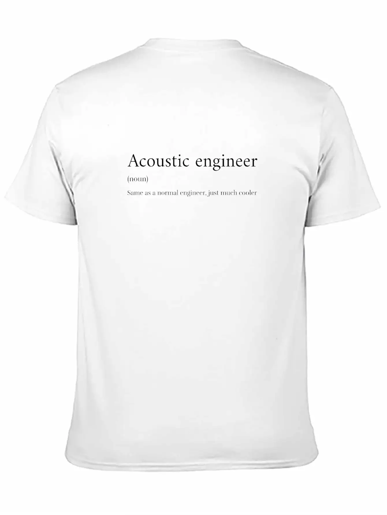Acoustic Engineer Lightweight Cotton T-Shirt – Daily Comfort Graphic Shirt
