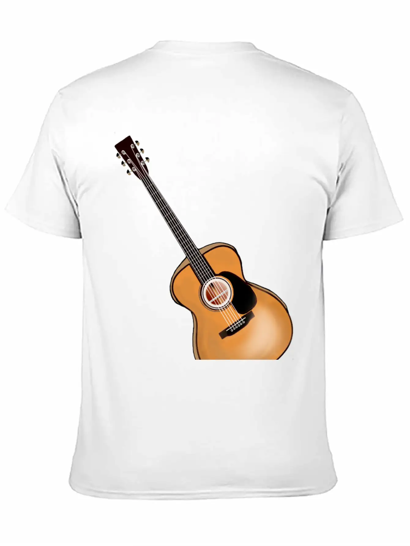 Acoustic Guitar Lightweight Cotton T-Shirt – Daily Comfort Graphic Shirt
