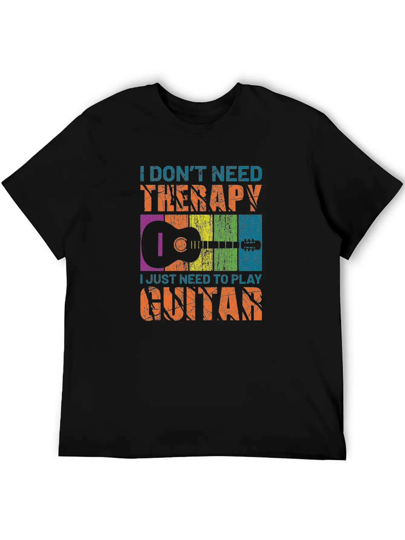 Acoustic Guitar Playing Modern Fit Casual T-Shirt – Clean And Versatile Design
