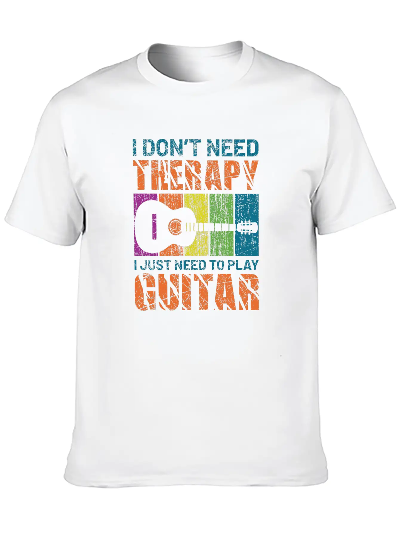 Acoustic Guitar Playing Modern Fit Casual T-Shirt – Clean And Versatile Design