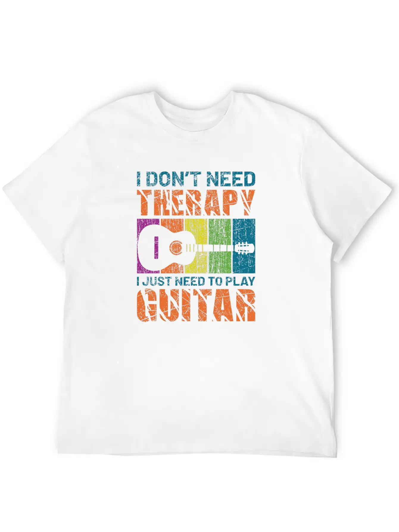 Acoustic Guitar Playing Modern Fit Casual T-Shirt – Clean And Versatile Design