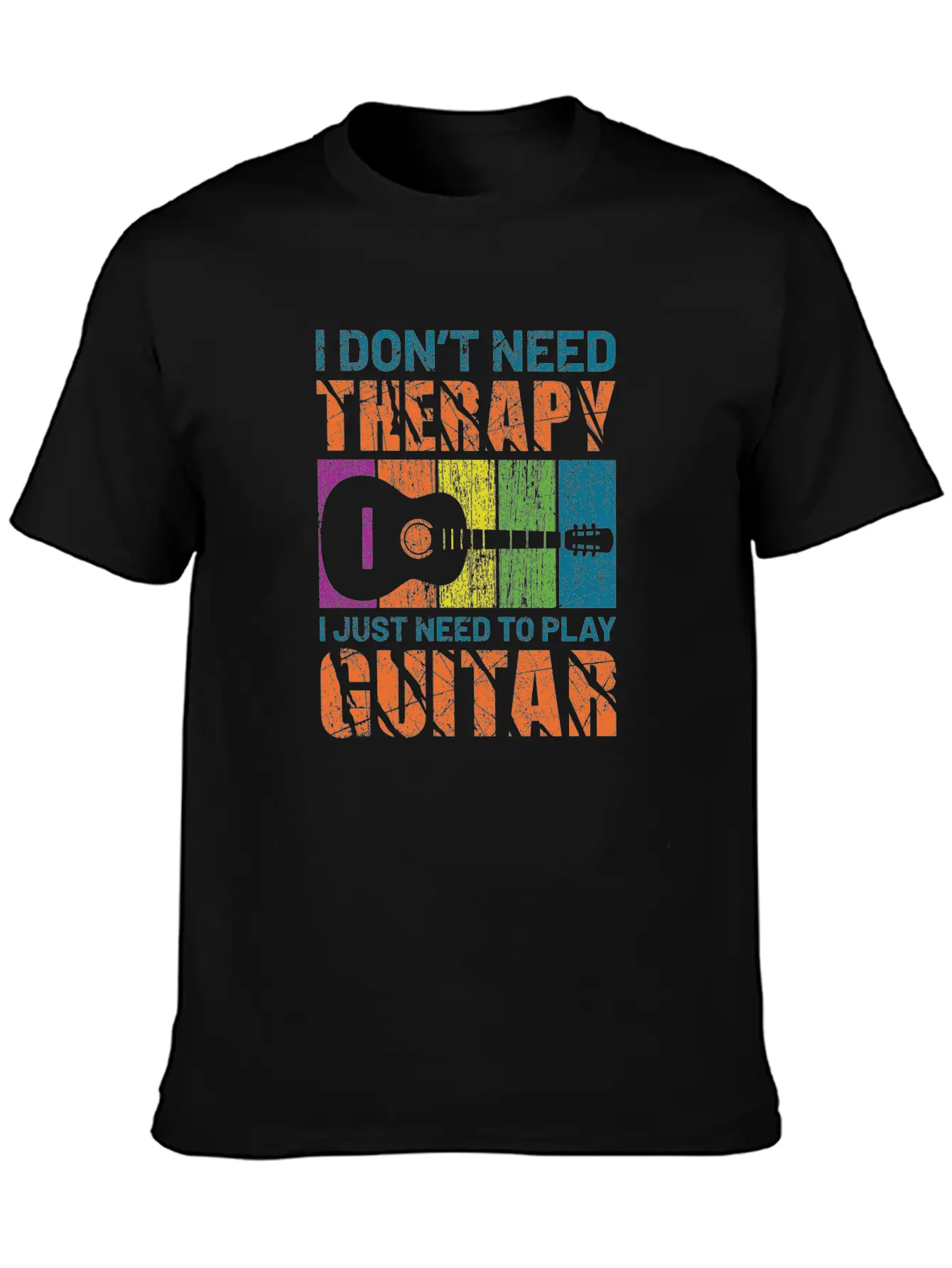 Acoustic Guitar Playing Modern Fit Casual T-Shirt – Clean And Versatile Design