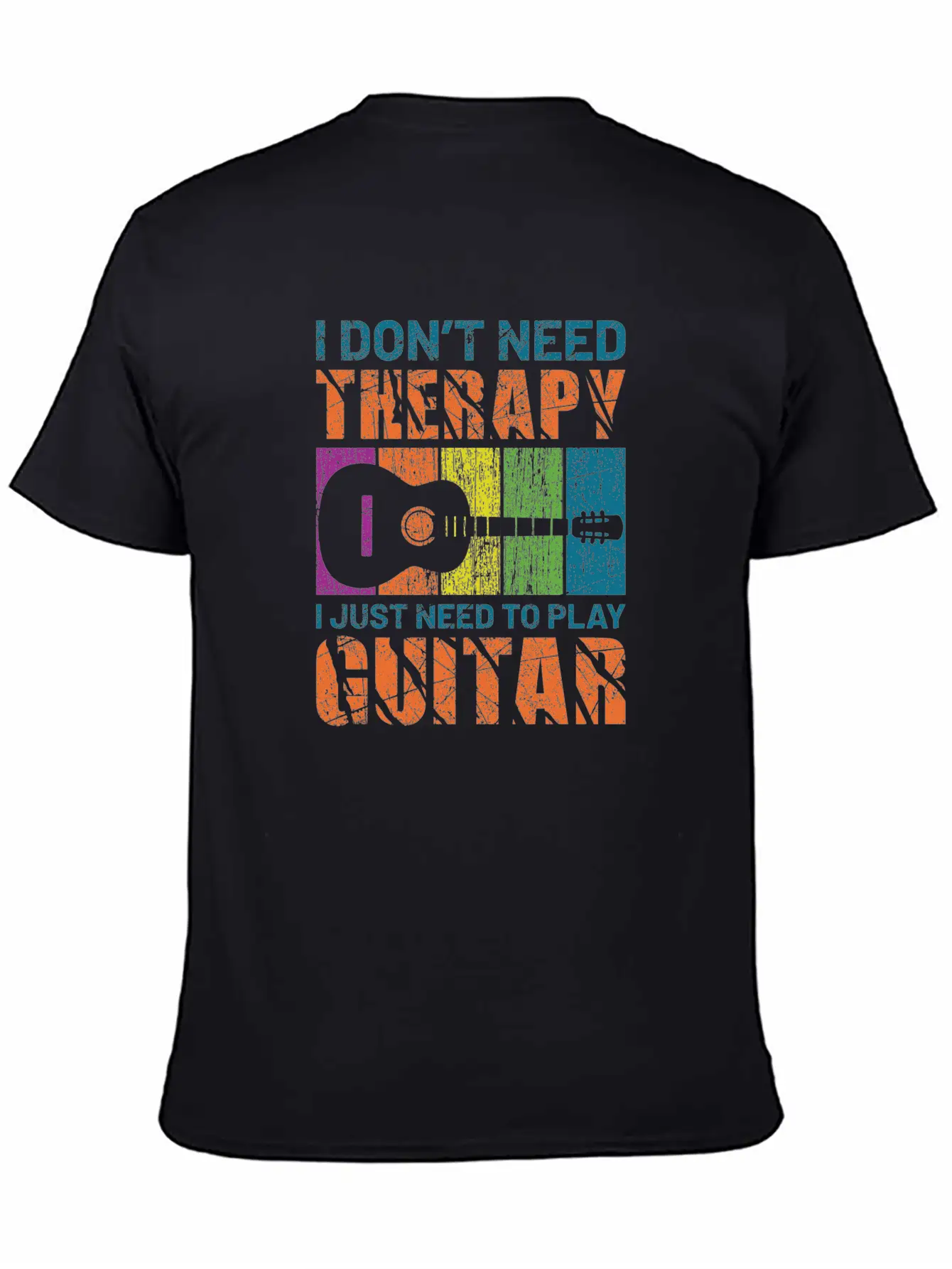 Acoustic Guitar Playing Modern Fit Casual T-Shirt – Clean And Versatile Design