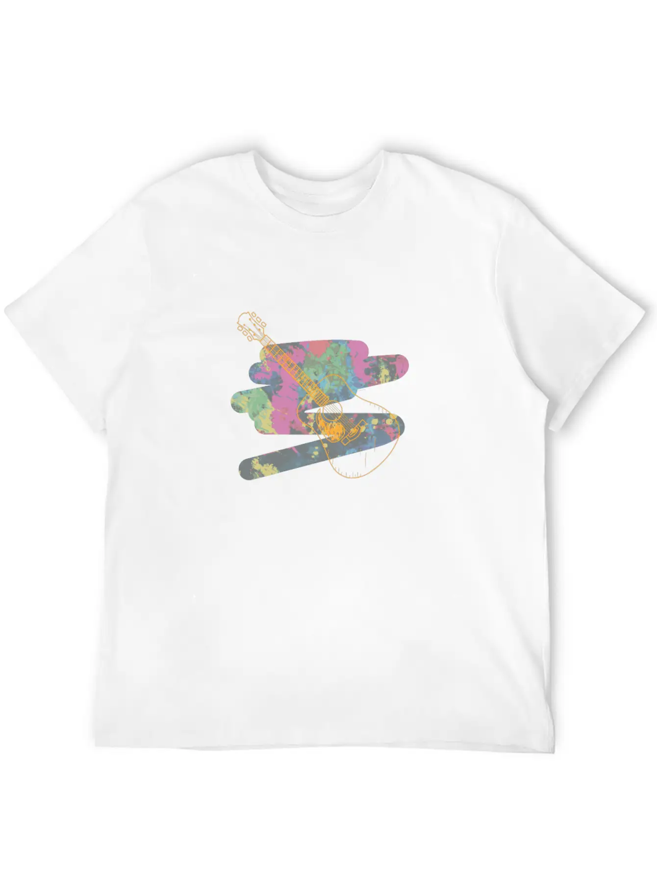 Acoustic Guitar Relaxed Everyday Tee – Lightweight And Durable Cotton