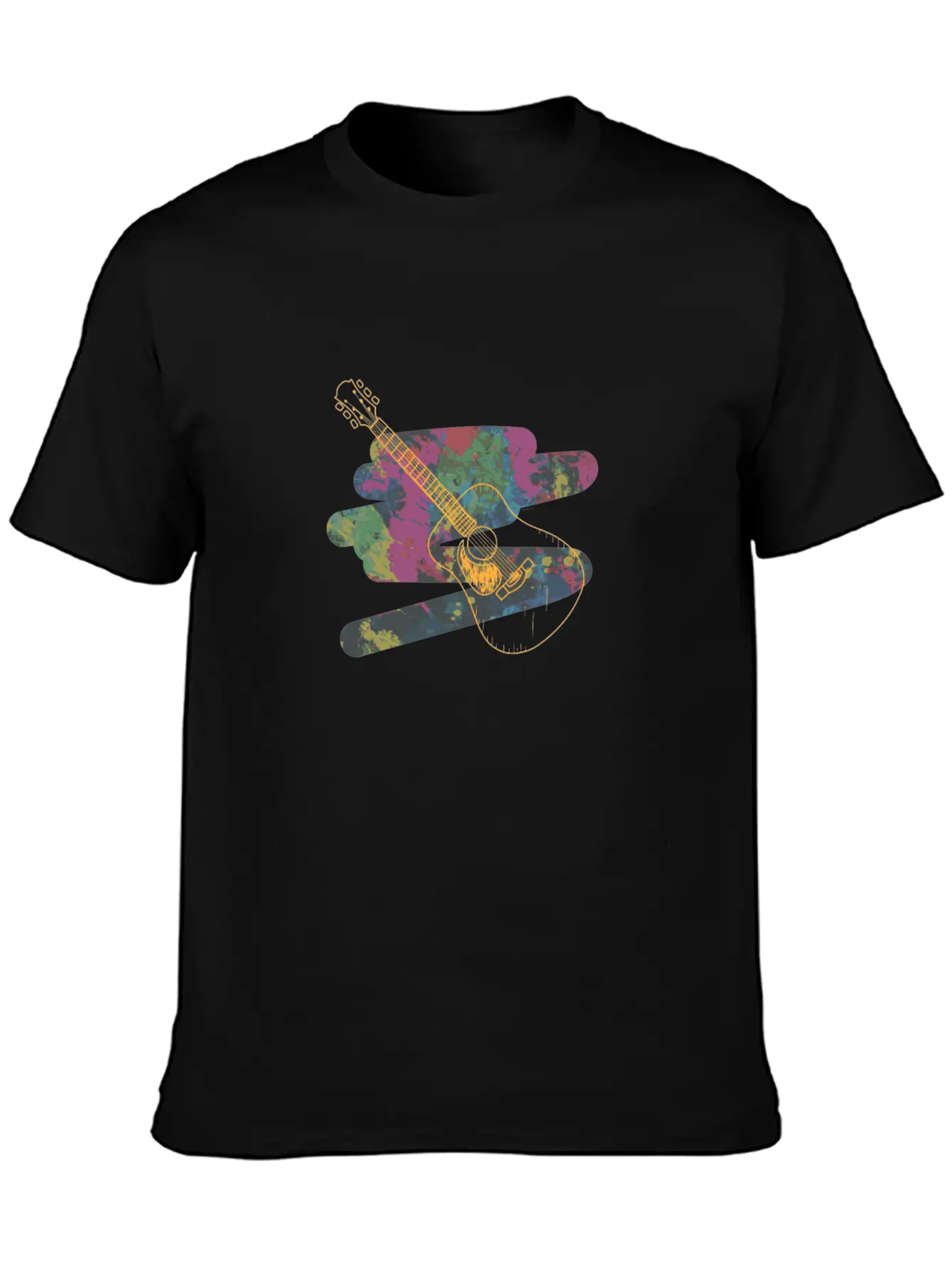 Acoustic Guitar Relaxed Everyday Tee – Lightweight And Durable Cotton