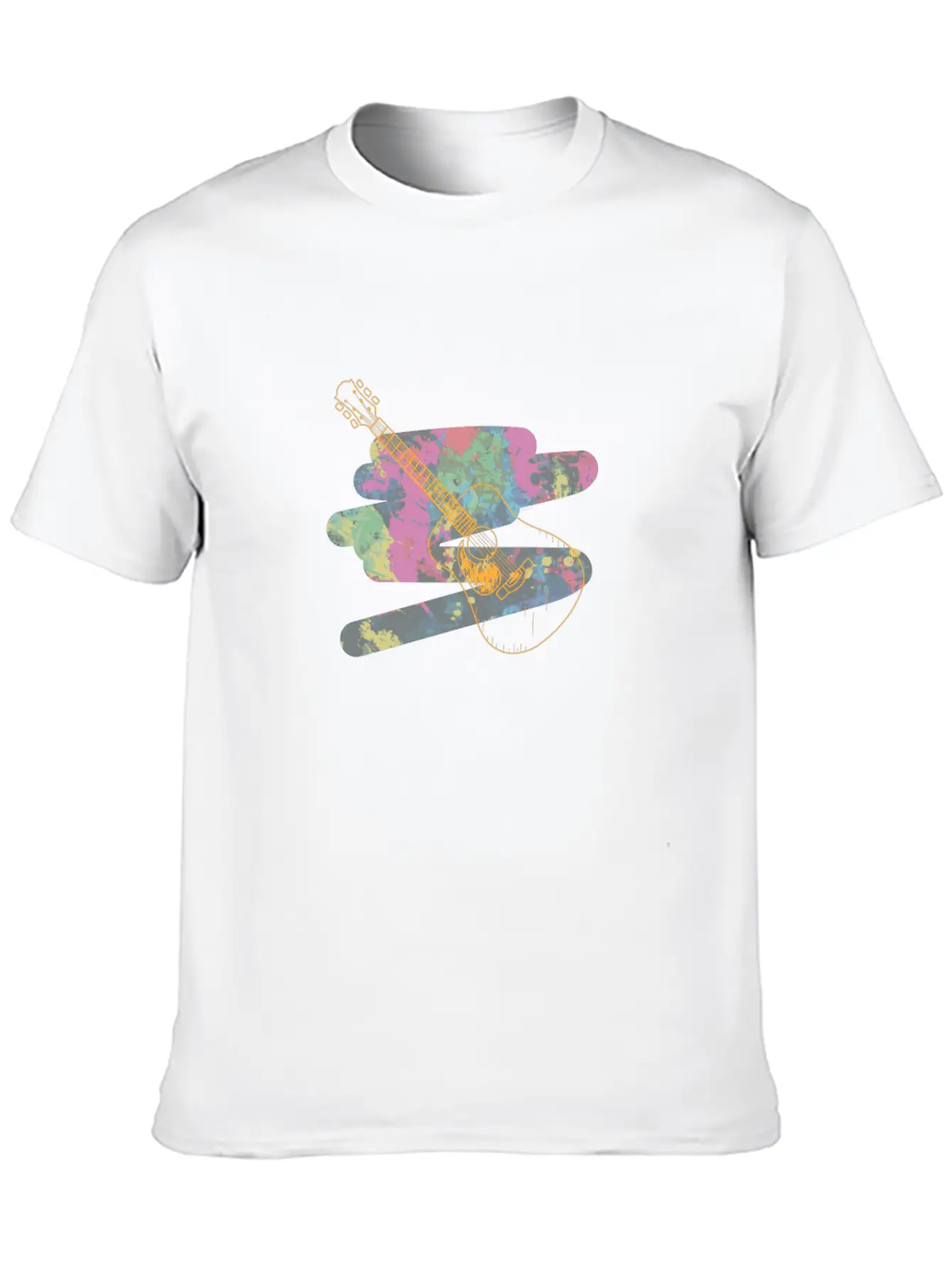 Acoustic Guitar Relaxed Everyday Tee – Lightweight And Durable Cotton
