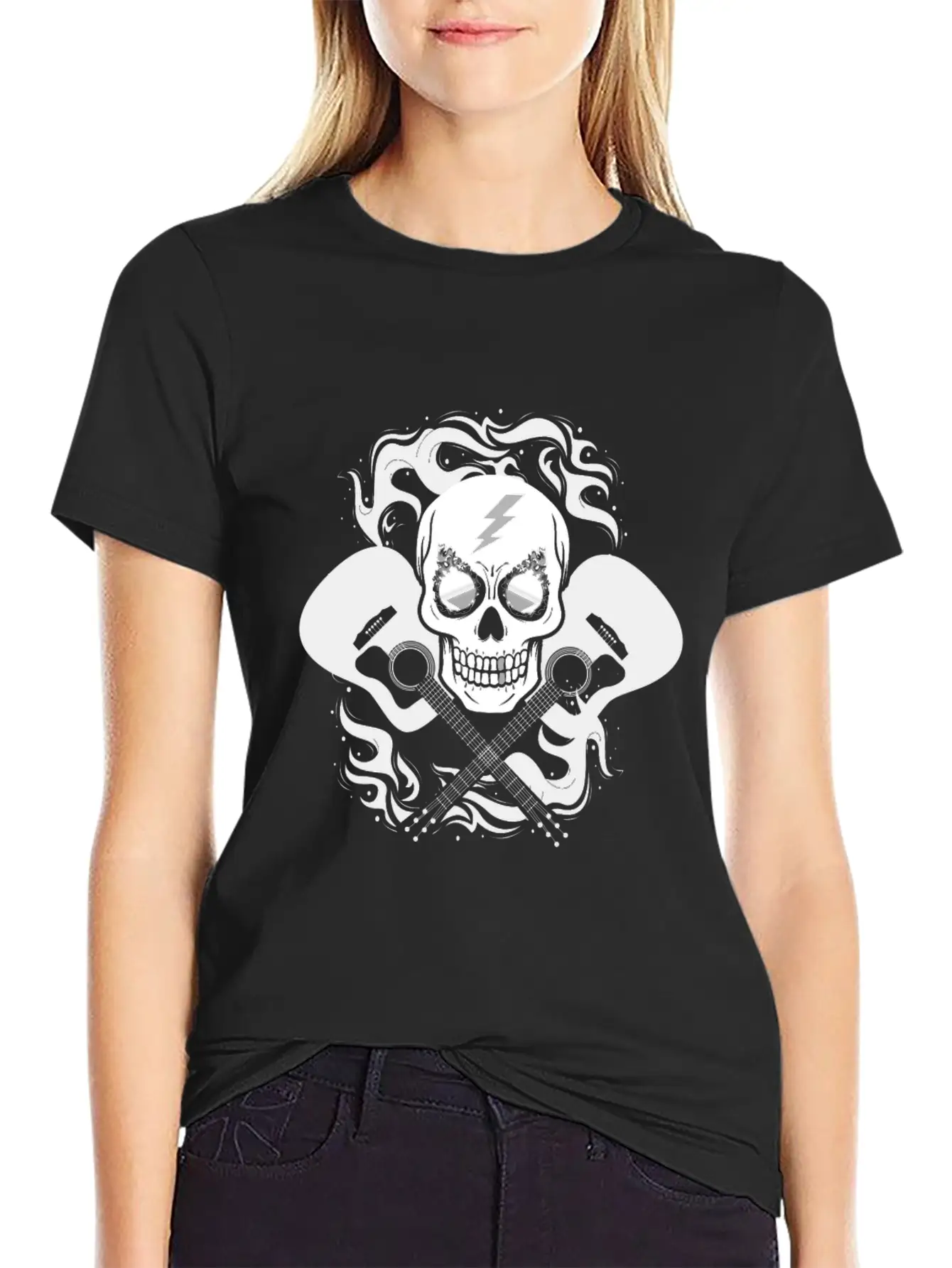 Acoustic Guitar Unisex Casual T-Shirt ��� Clean Design For Daily Comfort