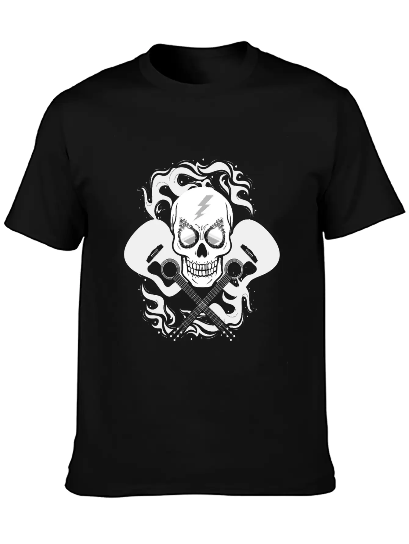 Acoustic Guitar Unisex Casual T-Shirt ��� Clean Design For Daily Comfort