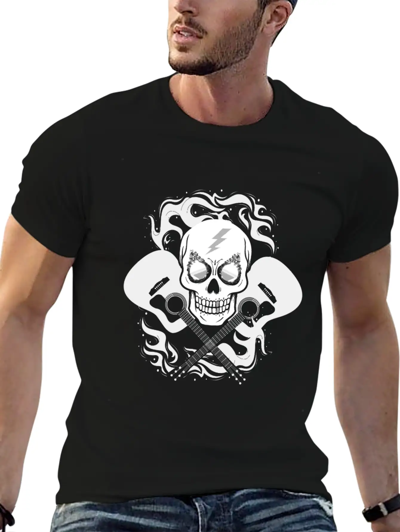 Acoustic Guitar Unisex Casual T-Shirt ��� Clean Design For Daily Comfort