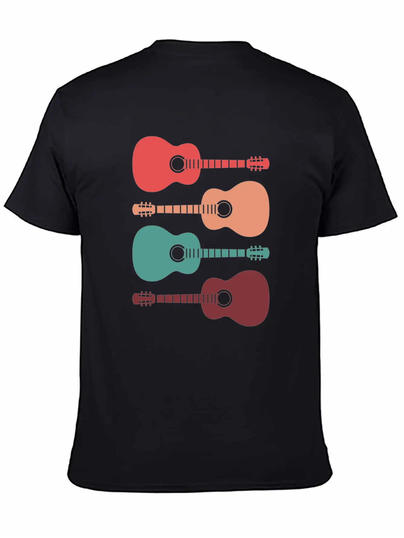 Acoustic Guitars Retro Vintage Unisex Casual T-Shirt – Clean Design For Daily Comfort
