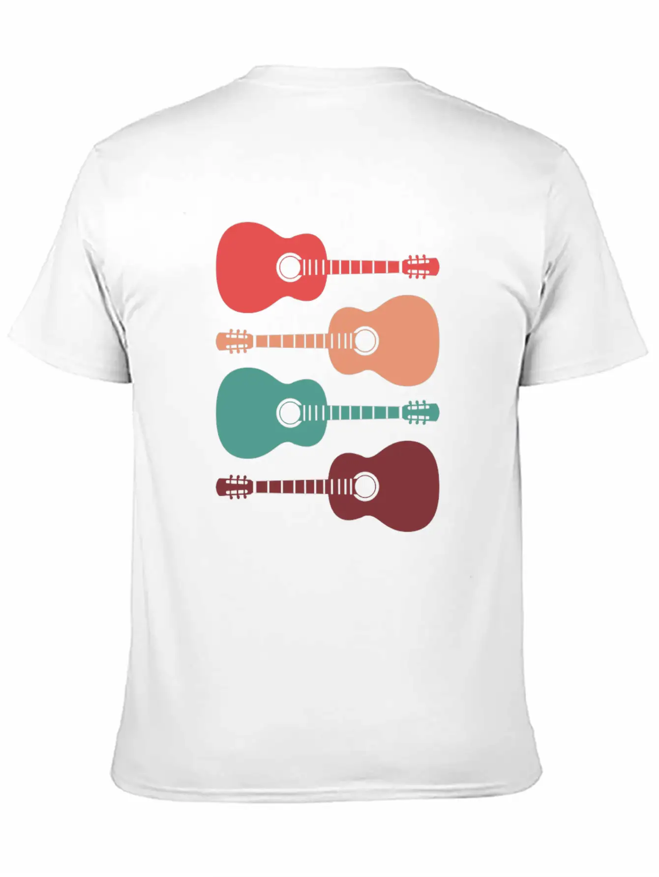 Acoustic Guitars Retro Vintage Unisex Casual T-Shirt – Clean Design For Daily Comfort