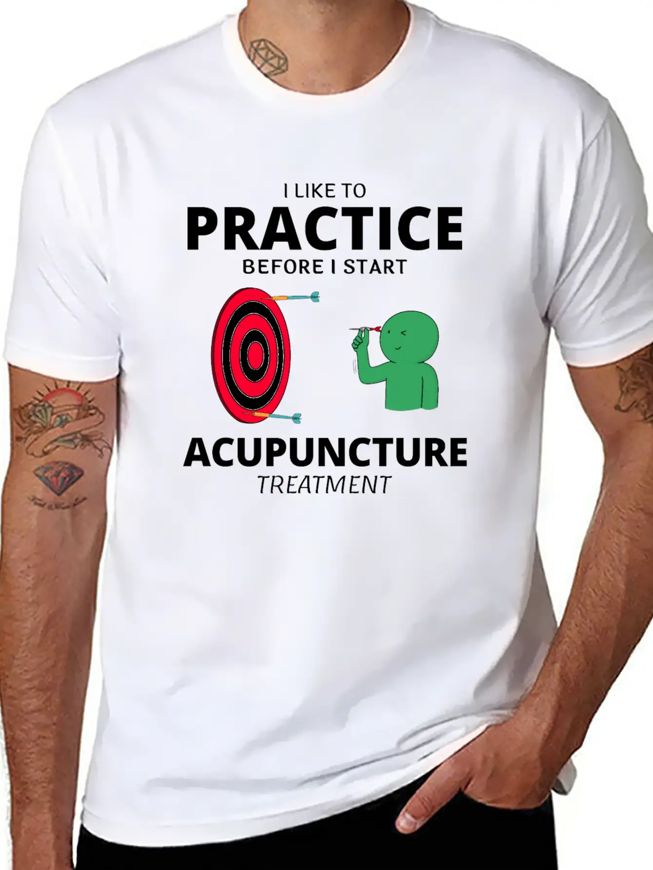 Acupuncture Acupuncturist Chinese Medicine Funny Classic Fit Graphic Tee For Daily Comfort – Unisex Cotton Shirt