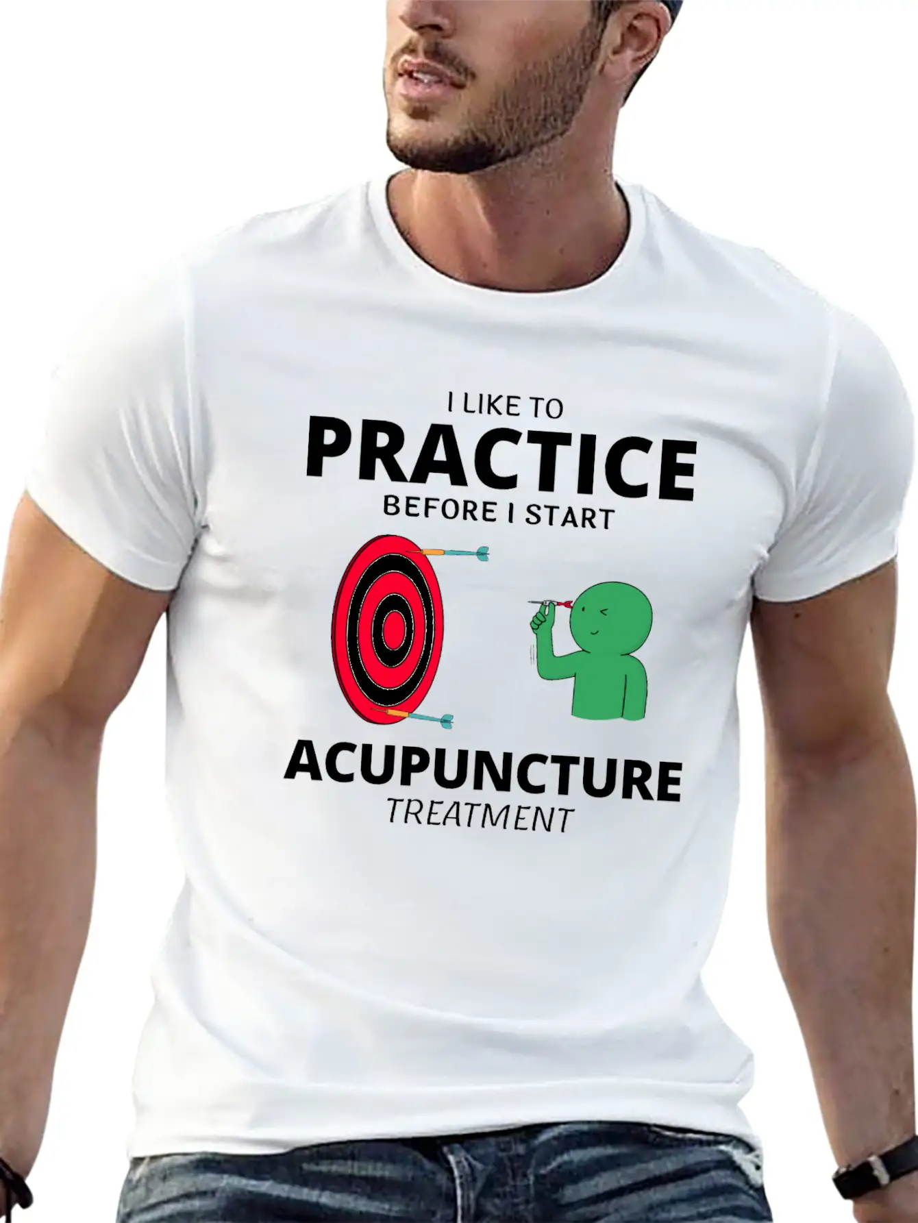 Acupuncture Acupuncturist Chinese Medicine Funny Classic Fit Graphic Tee For Daily Comfort – Unisex Cotton Shirt