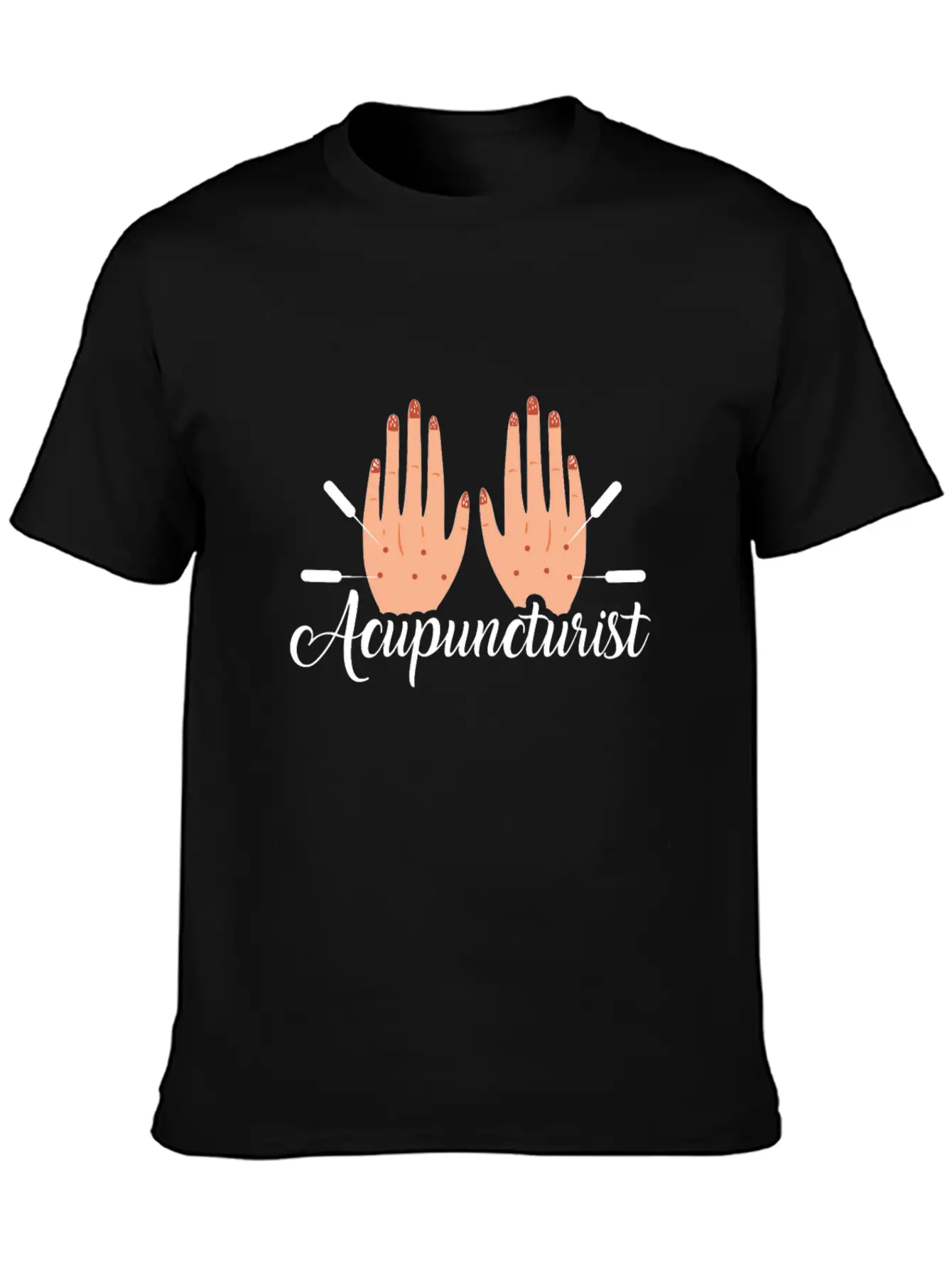 Acupuncture Learned Funny Acupuncturist Graphic Modern Fit Casual T-Shirt – Clean And Versatile Design