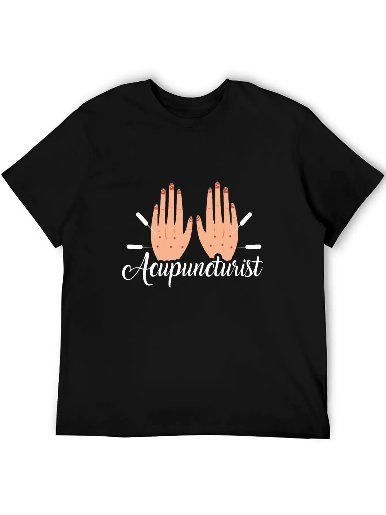 Acupuncture Learned Funny Acupuncturist Graphic Modern Fit Casual T-Shirt – Clean And Versatile Design