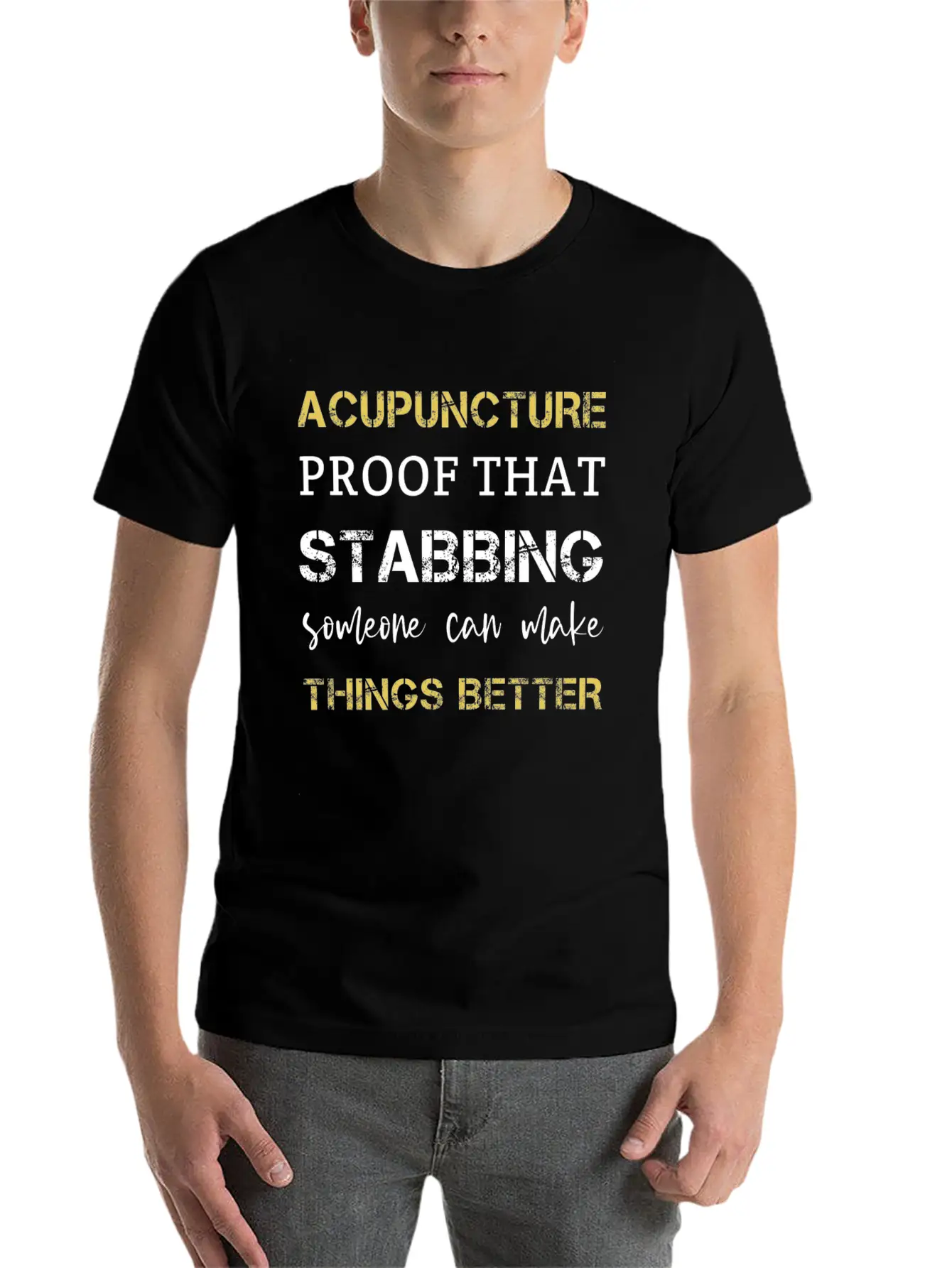 Acupuncturist Lightweight Cotton T-Shirt – Daily Comfort Graphic Shirt