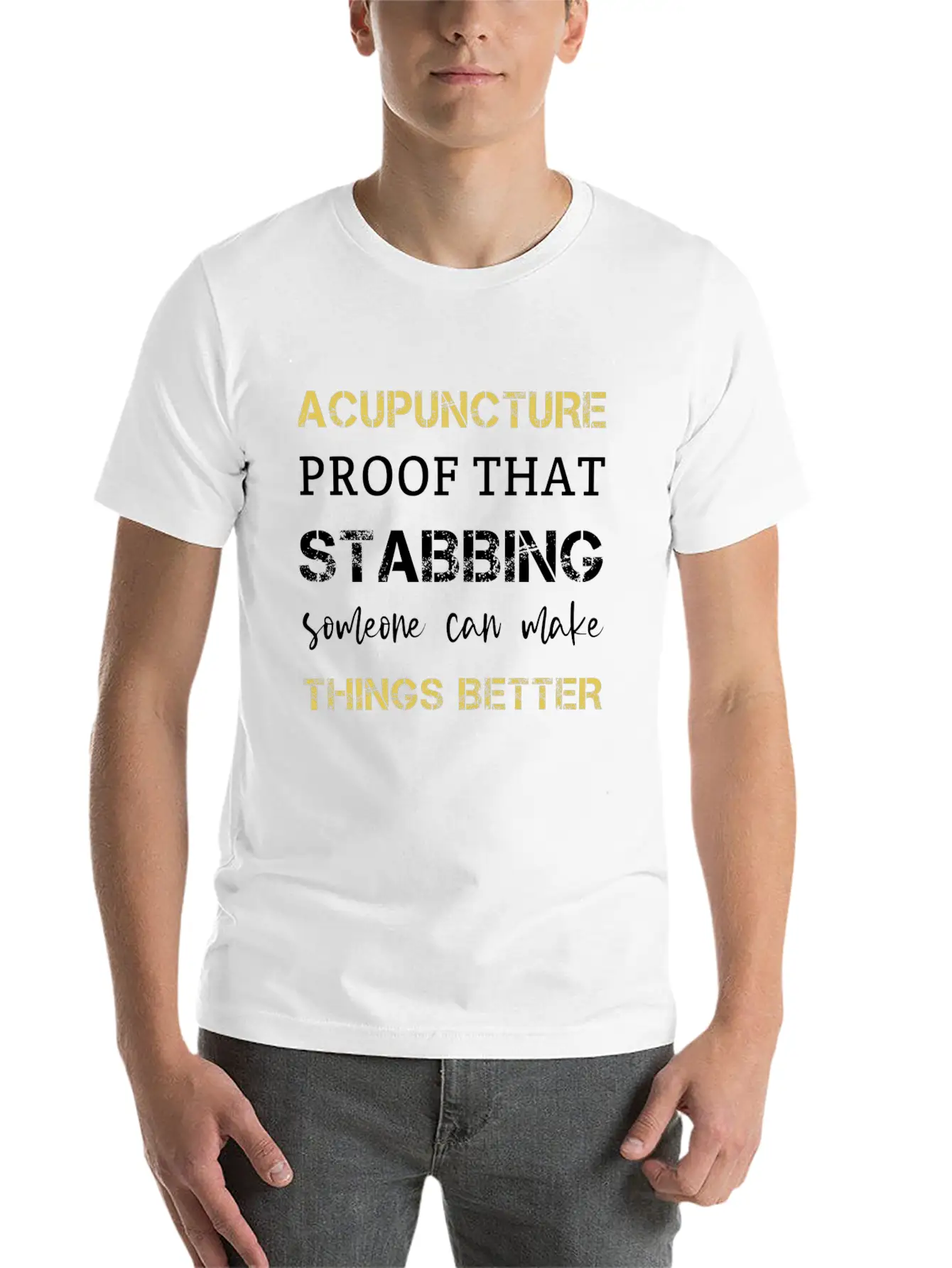 Acupuncturist Lightweight Cotton T-Shirt – Daily Comfort Graphic Shirt