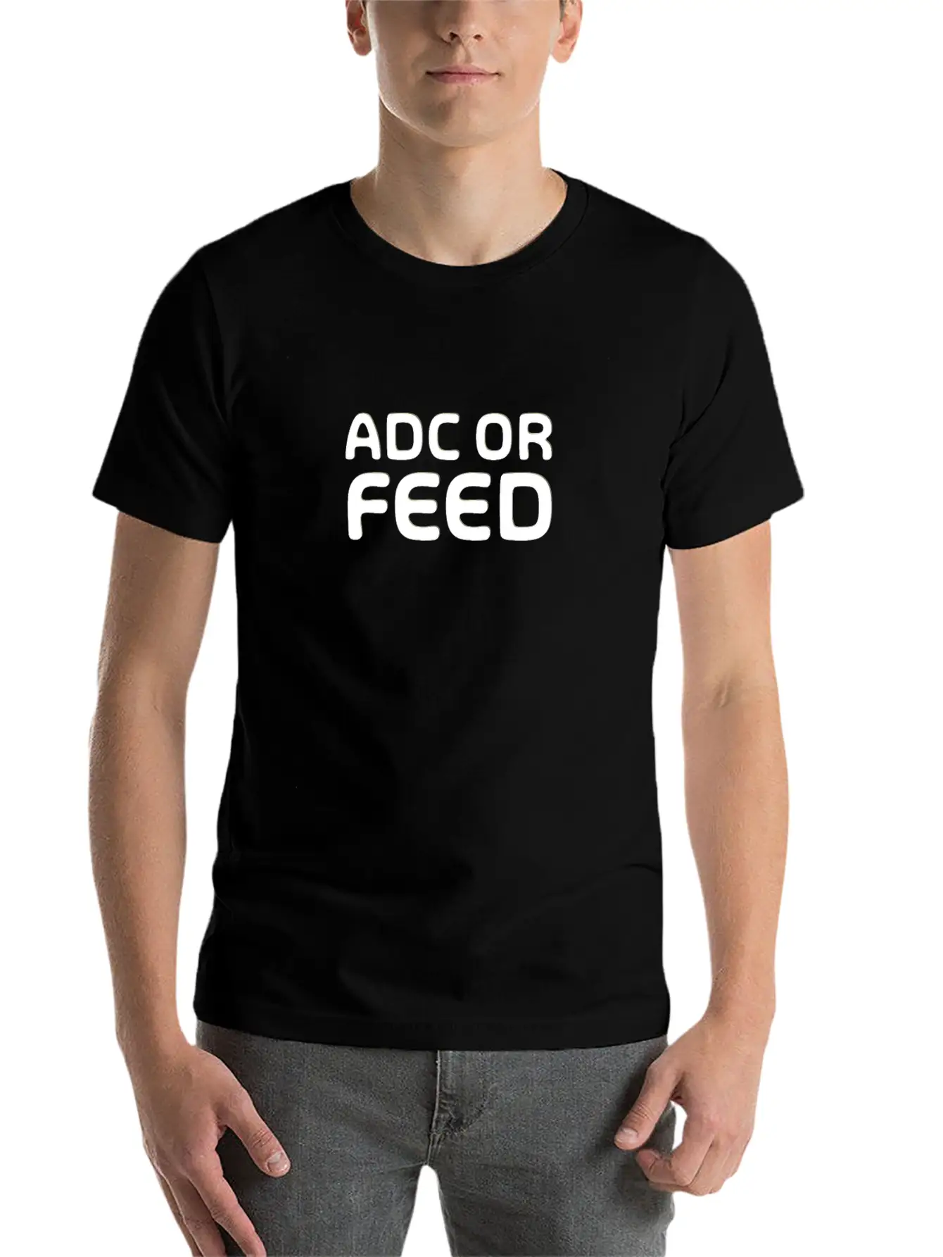 ADC Or Feed - Merch Of Legends Lightweight Cotton T-Shirt – Daily Comfort Graphic Shirt