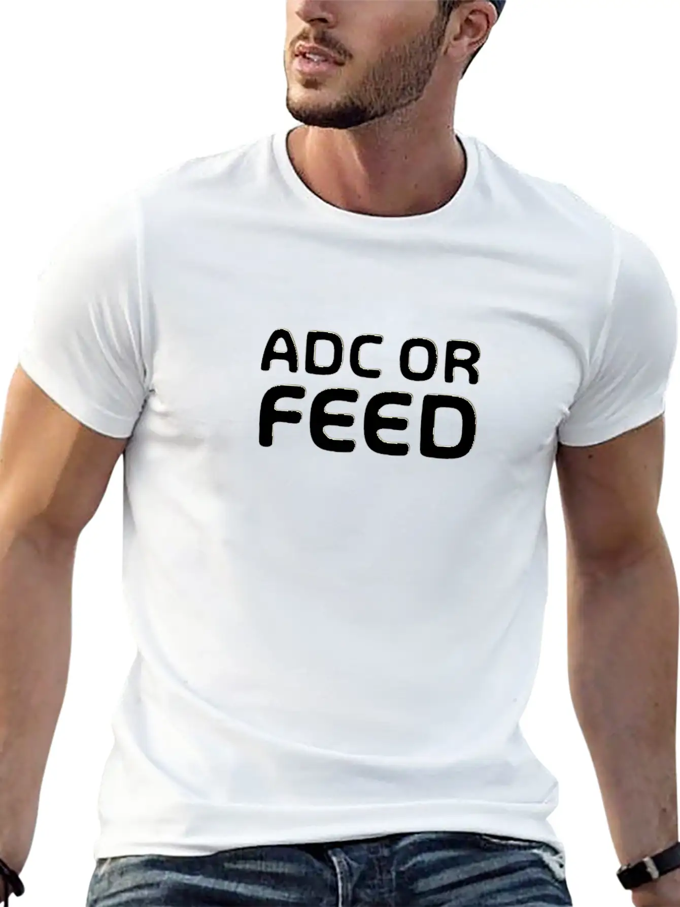 ADC Or Feed - Merch Of Legends Lightweight Cotton T-Shirt – Daily Comfort Graphic Shirt
