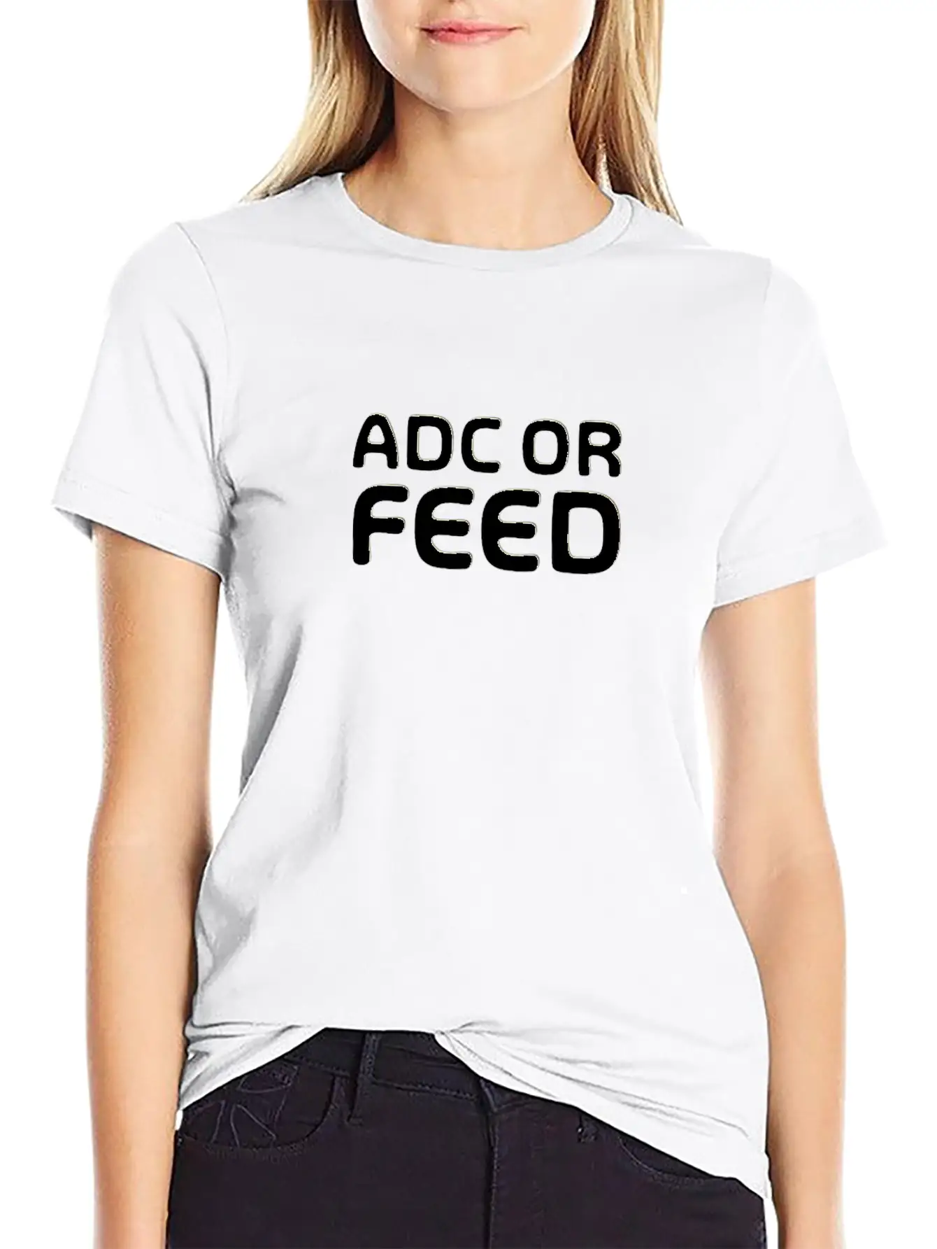 ADC Or Feed - Merch Of Legends Lightweight Cotton T-Shirt – Daily Comfort Graphic Shirt