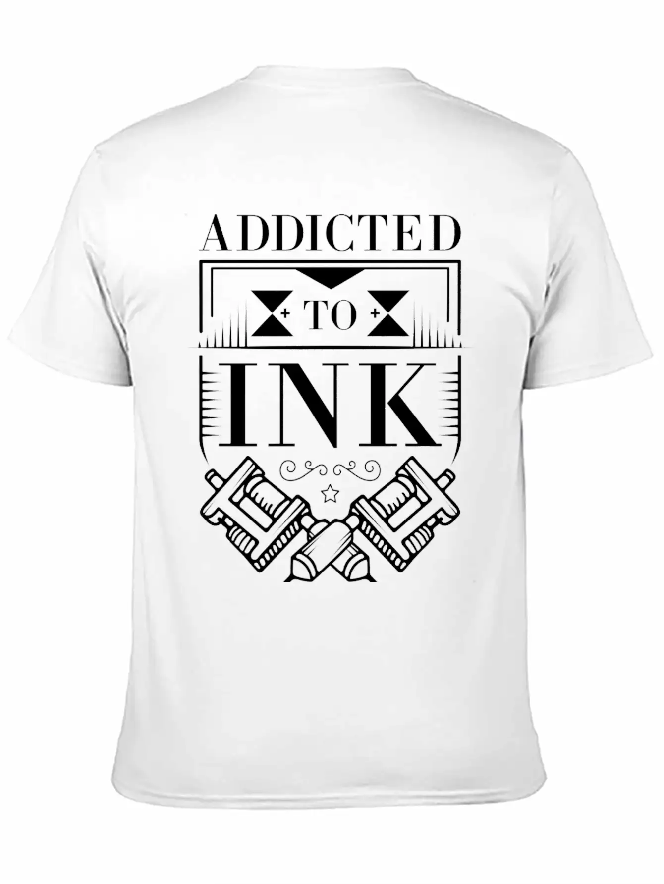 Addicted To Ink Tattoo Lover Inked Artist Stylish Everyday T-Shirt – Unisex Basic Cotton Tee