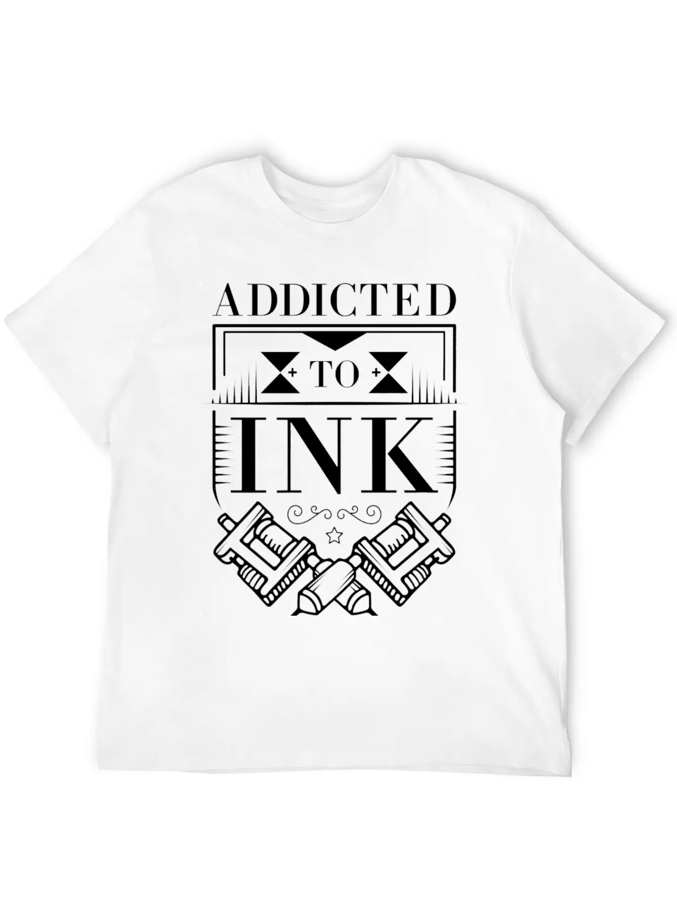 Addicted To Ink Tattoo Lover Inked Artist Stylish Everyday T-Shirt – Unisex Basic Cotton Tee