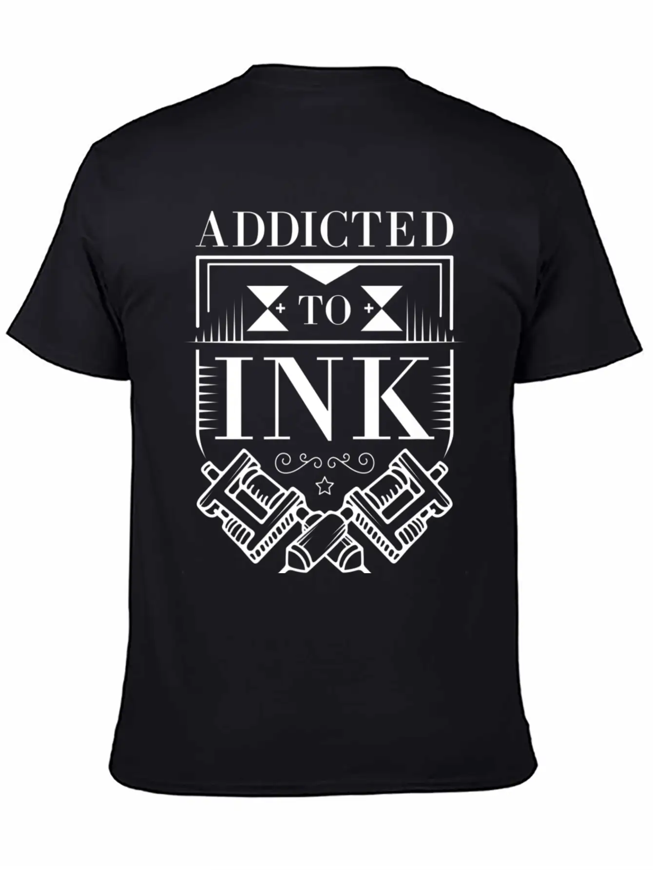 Addicted To Ink Tattoo Lover Inked Artist Stylish Everyday T-Shirt – Unisex Basic Cotton Tee