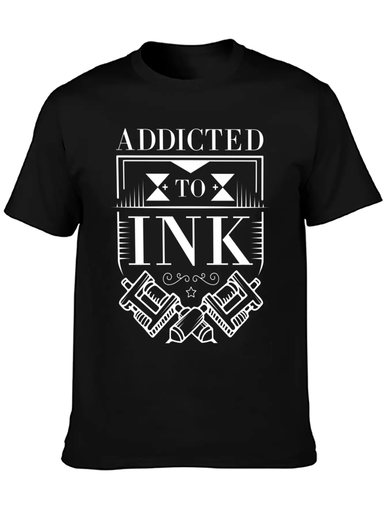 Addicted To Ink Tattoo Lover Inked Artist Stylish Everyday T-Shirt – Unisex Basic Cotton Tee