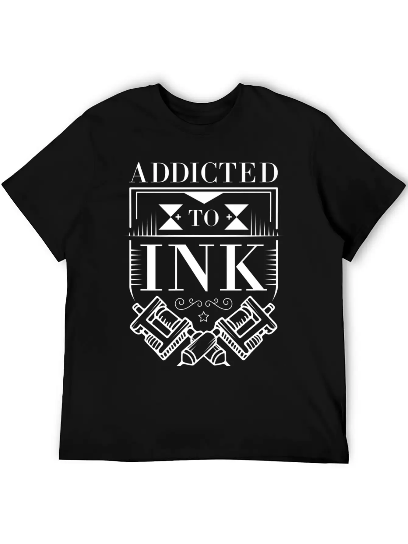 Addicted To Ink Tattoo Lover Inked Artist Stylish Everyday T-Shirt – Unisex Basic Cotton Tee