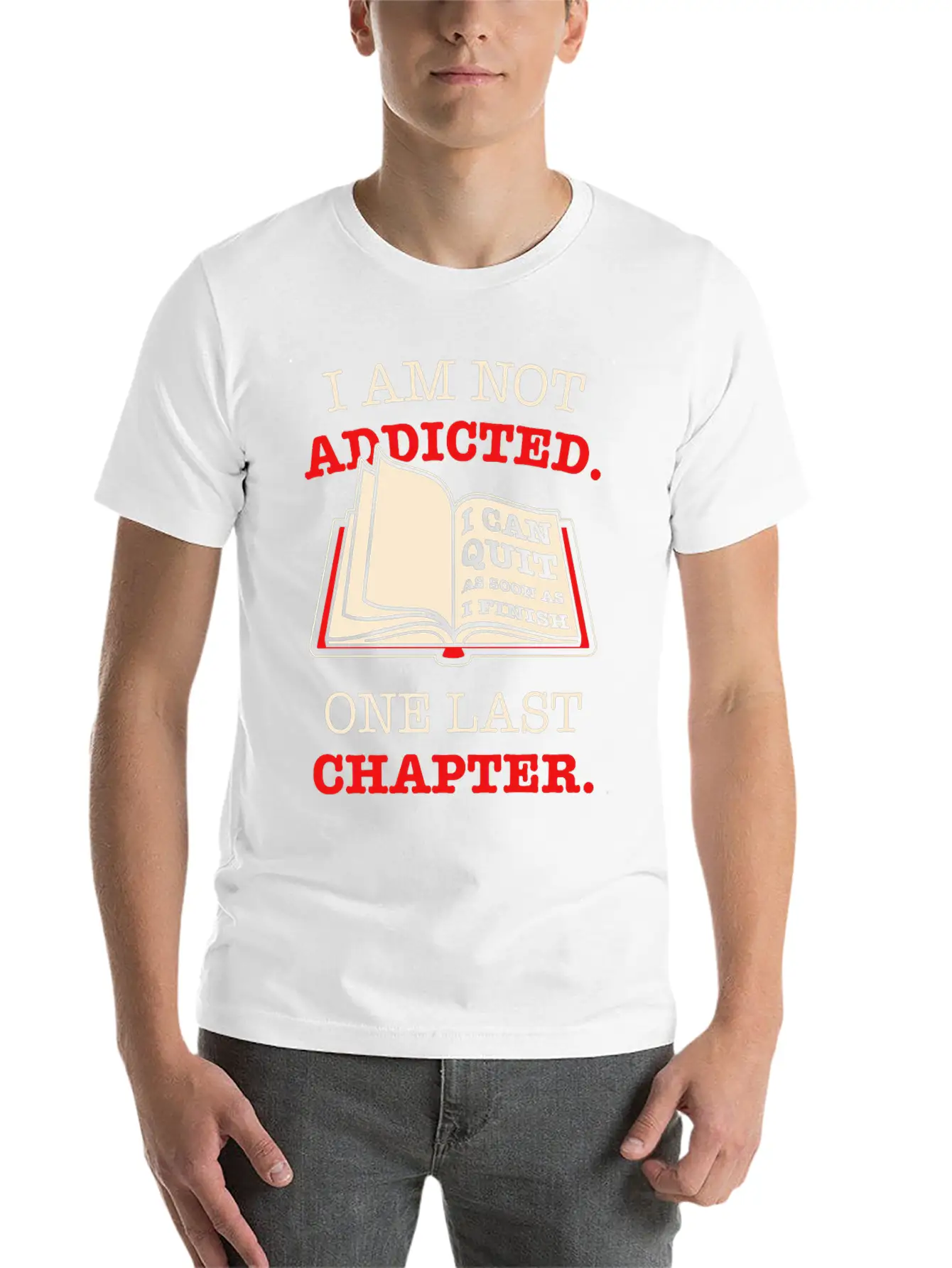Addicted To Reading Soft Cotton Short Sleeve Tee – Unisex Wardrobe Staple