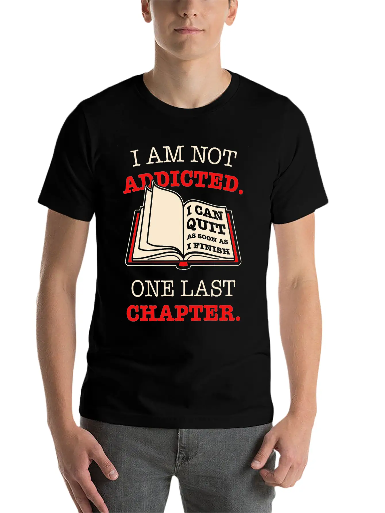 Addicted To Reading Soft Cotton Short Sleeve Tee – Unisex Wardrobe Staple