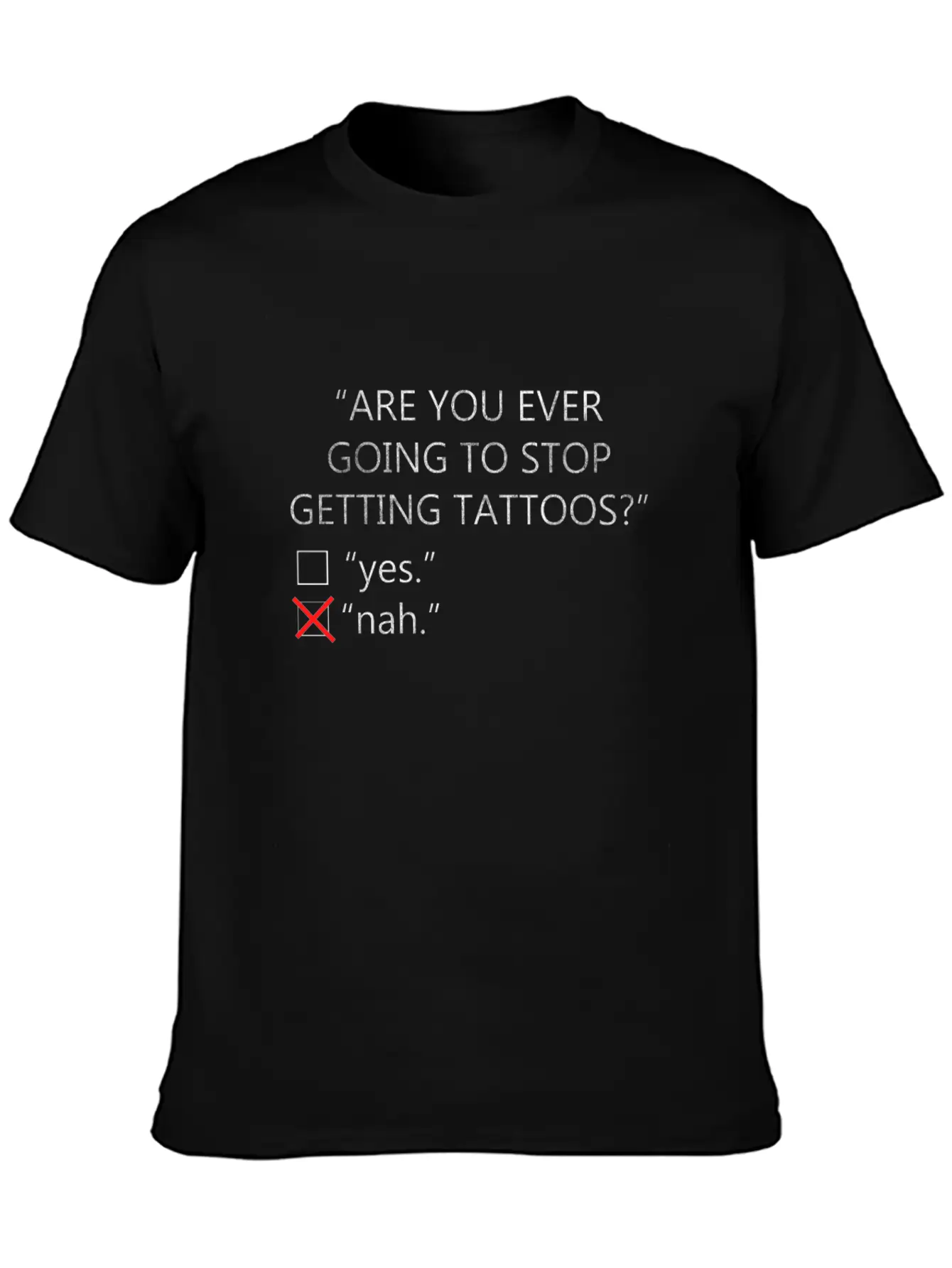 Addicted To Tattoos | Tattoo Artist Gift Relaxed Everyday Tee – Lightweight And Durable Cotton