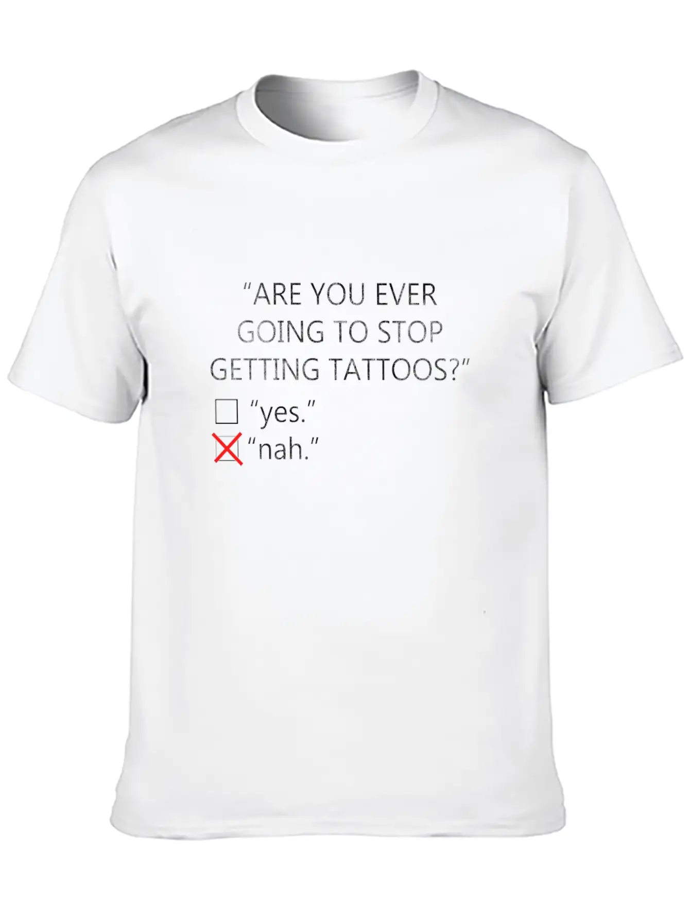 Addicted To Tattoos | Tattoo Artist Gift Relaxed Everyday Tee – Lightweight And Durable Cotton