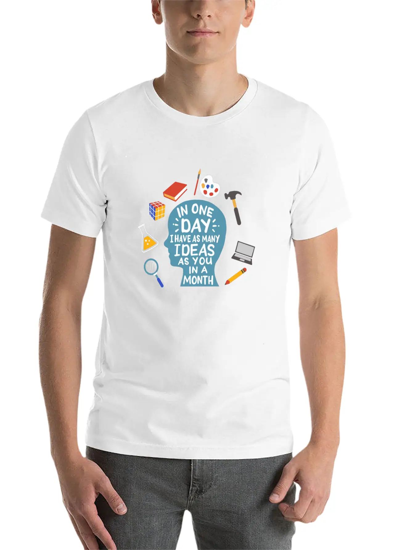 ADHD Awareness Unisex Casual T-Shirt – Clean Design For Daily Comfort