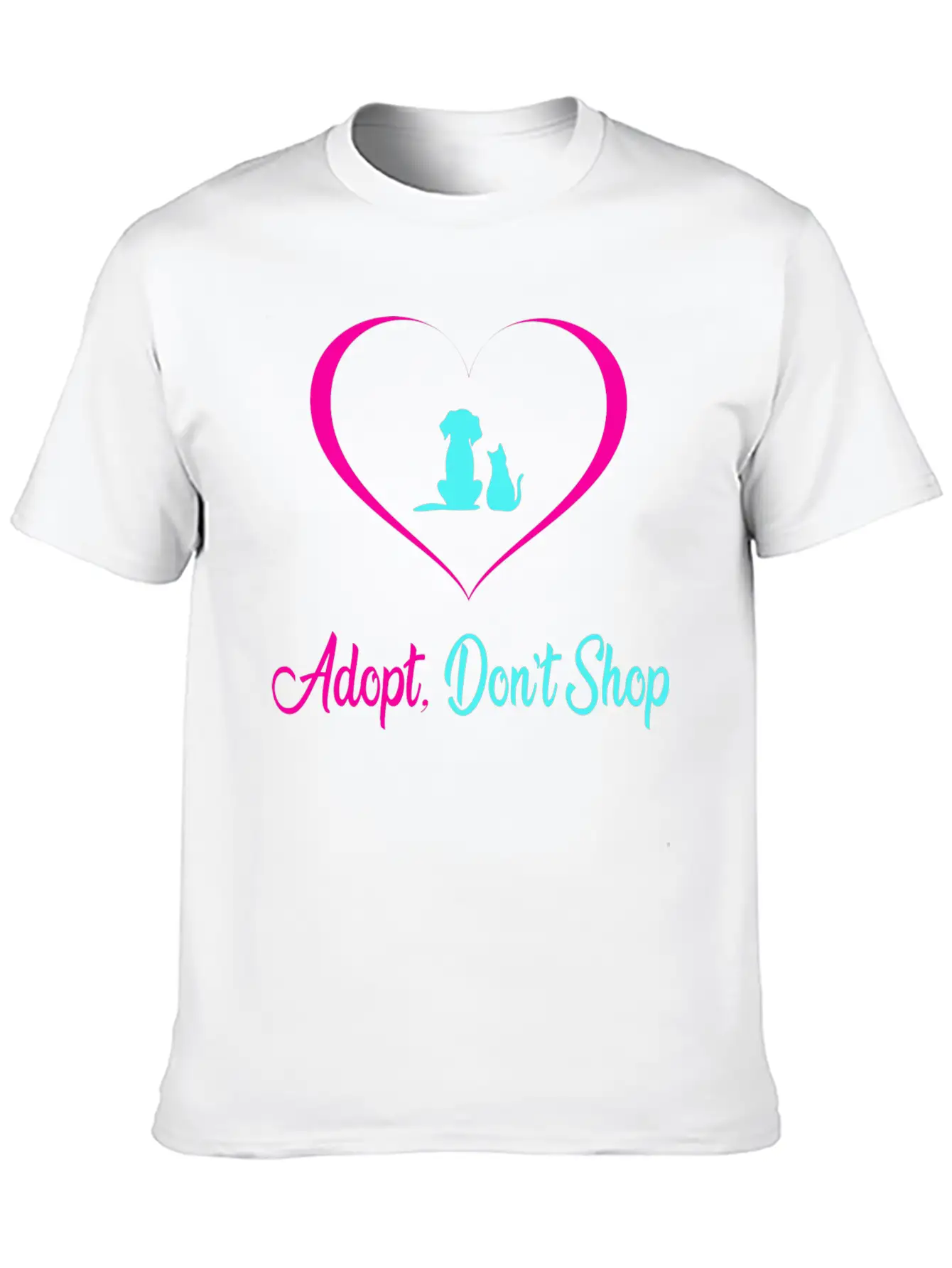 Adopt Dont Shop Dog And Cat Pet Rescues Modern Fit Casual T-Shirt – Clean And Versatile Design
