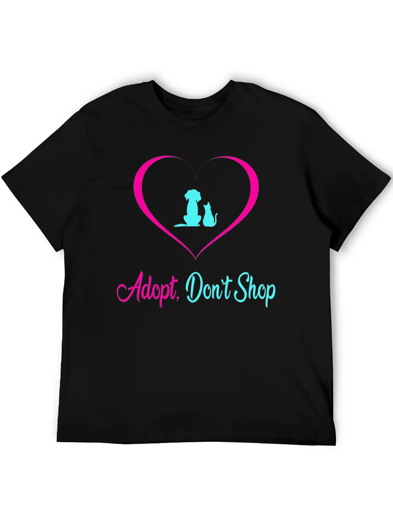 Adopt Dont Shop Dog And Cat Pet Rescues Modern Fit Casual T-Shirt – Clean And Versatile Design
