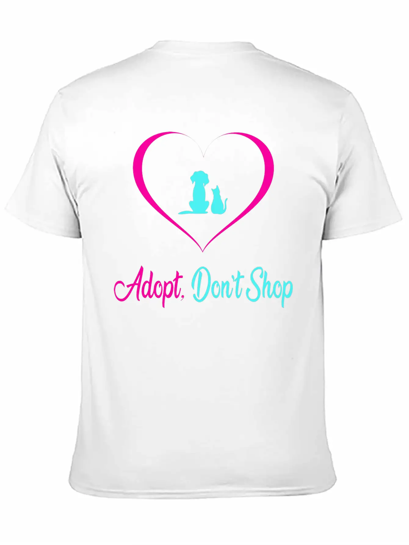 Adopt Dont Shop Dog And Cat Pet Rescues Modern Fit Casual T-Shirt – Clean And Versatile Design