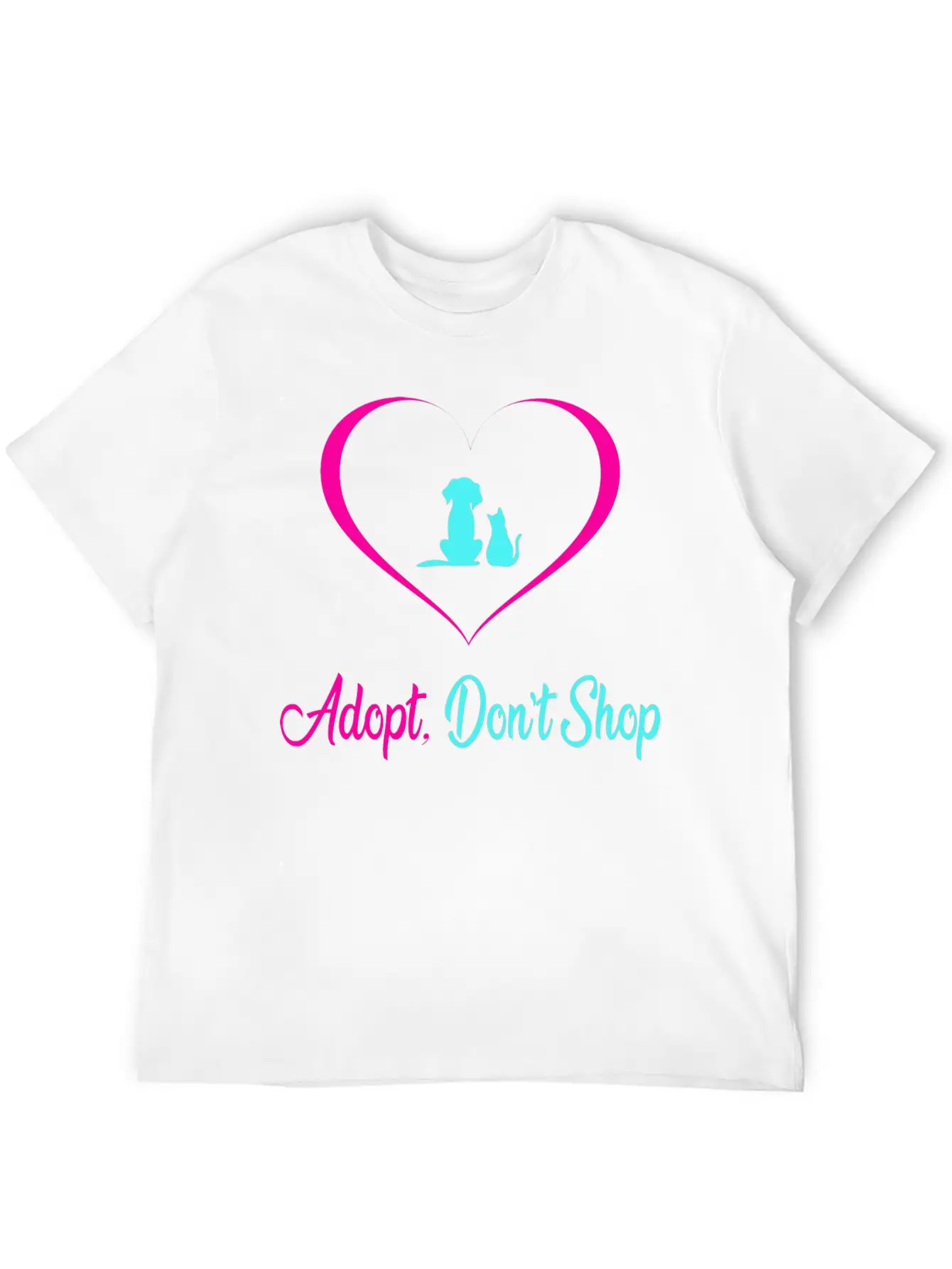 Adopt Dont Shop Dog And Cat Pet Rescues Modern Fit Casual T-Shirt – Clean And Versatile Design