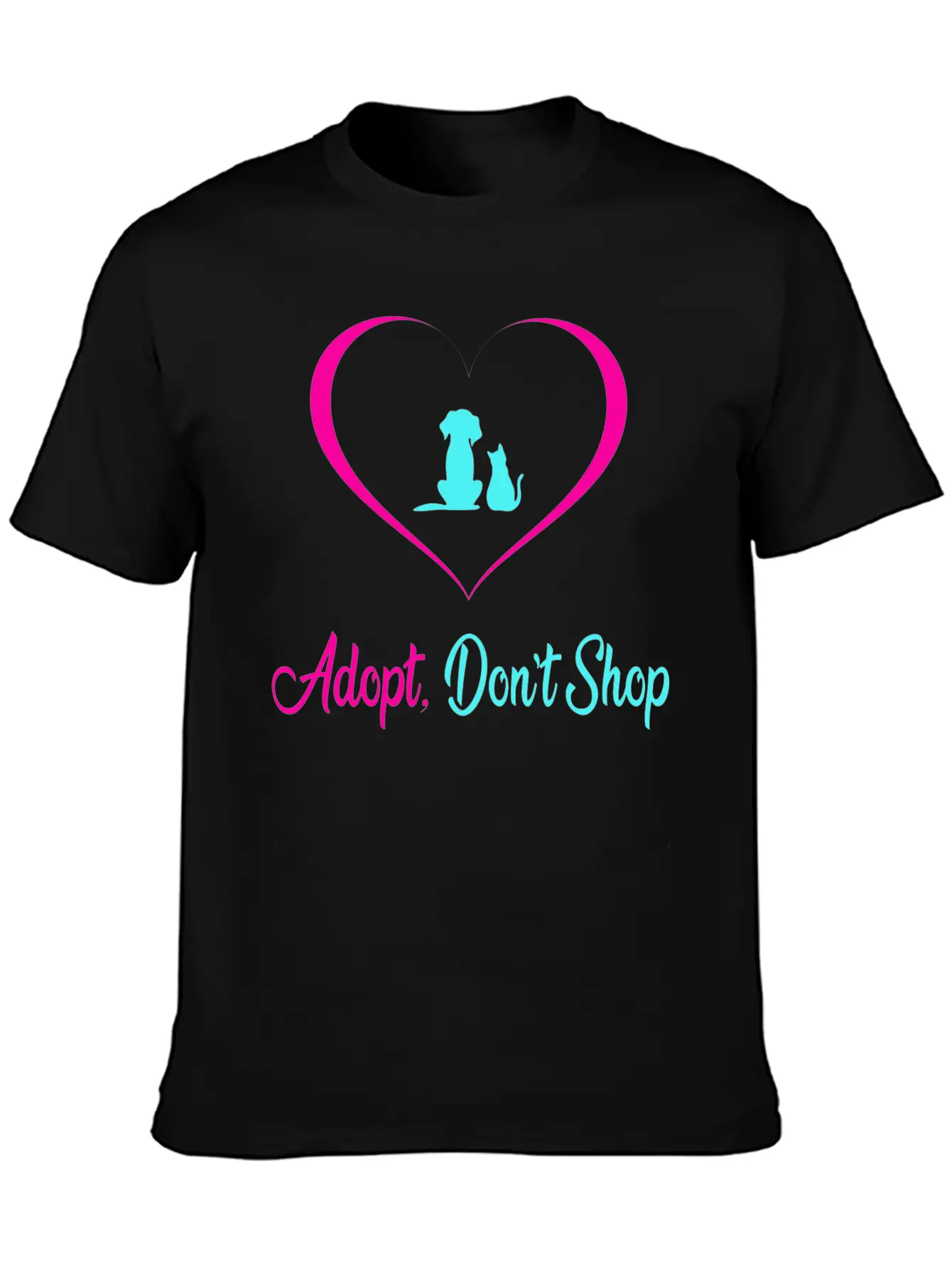 Adopt Dont Shop Dog And Cat Pet Rescues Modern Fit Casual T-Shirt – Clean And Versatile Design