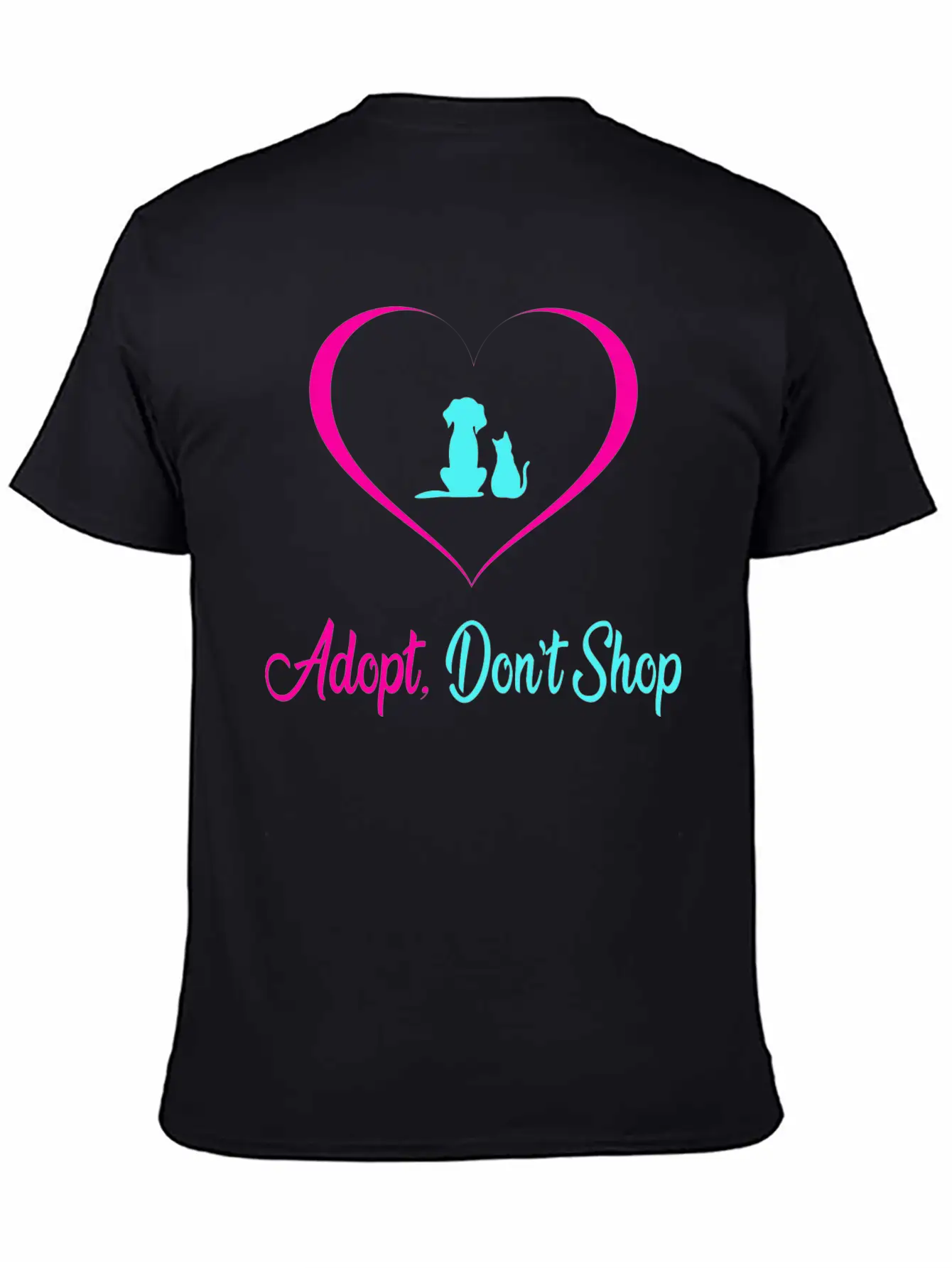 Adopt Dont Shop Dog And Cat Pet Rescues Modern Fit Casual T-Shirt – Clean And Versatile Design