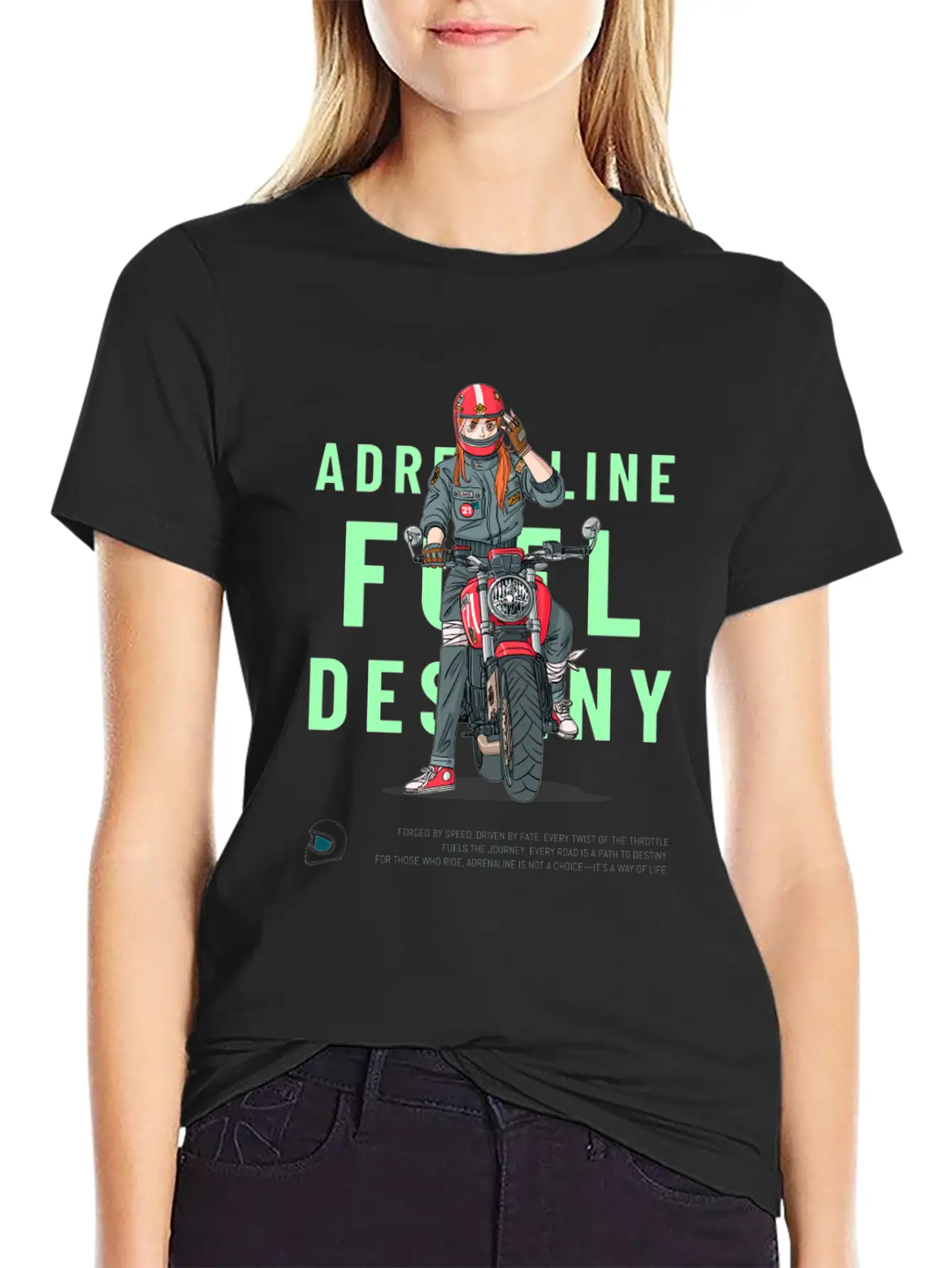 Adrenaline Fuel Destiny – Anime-Inspired Lightweight Cotton T-Shirt – Daily Comfort Graphic Shirt