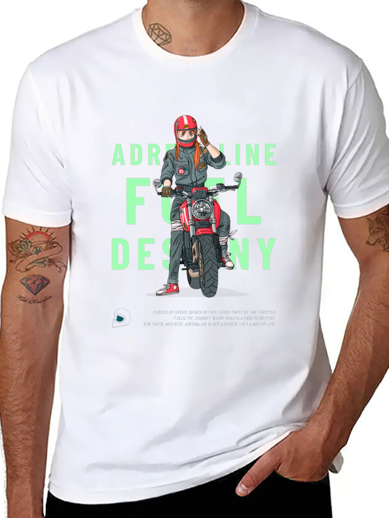 Adrenaline Fuel Destiny – Anime-Inspired Lightweight Cotton T-Shirt – Daily Comfort Graphic Shirt