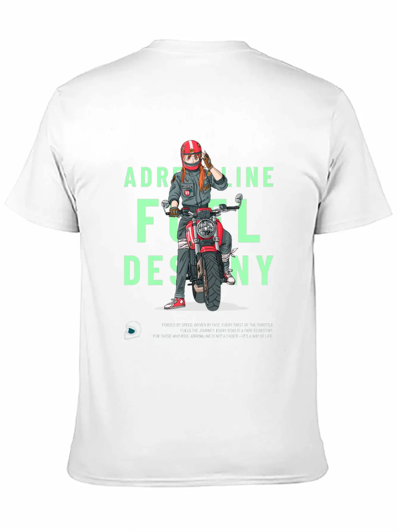 Adrenaline Fuel Destiny – Anime-Inspired Lightweight Cotton T-Shirt – Daily Comfort Graphic Shirt