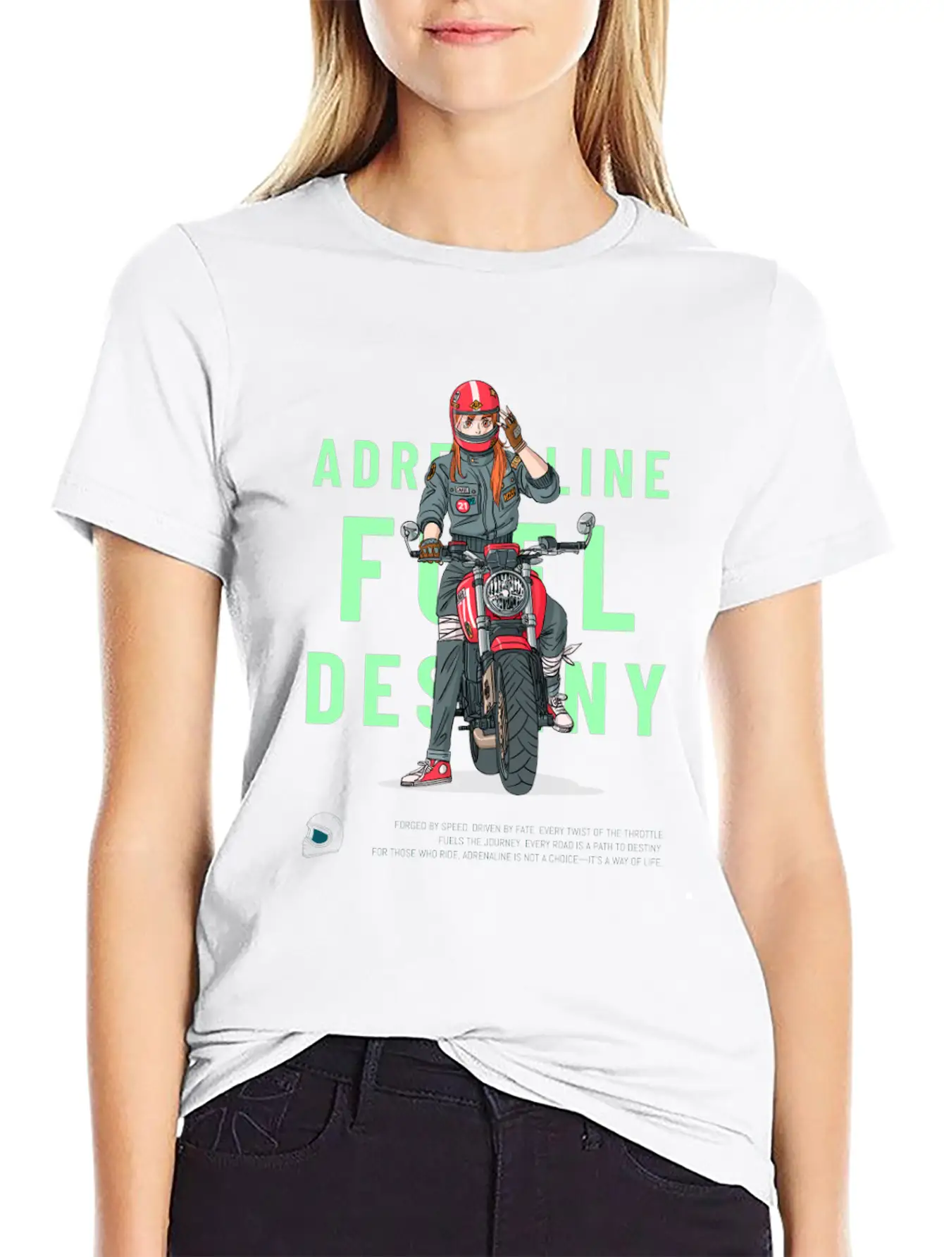 Adrenaline Fuel Destiny – Anime-Inspired Lightweight Cotton T-Shirt – Daily Comfort Graphic Shirt